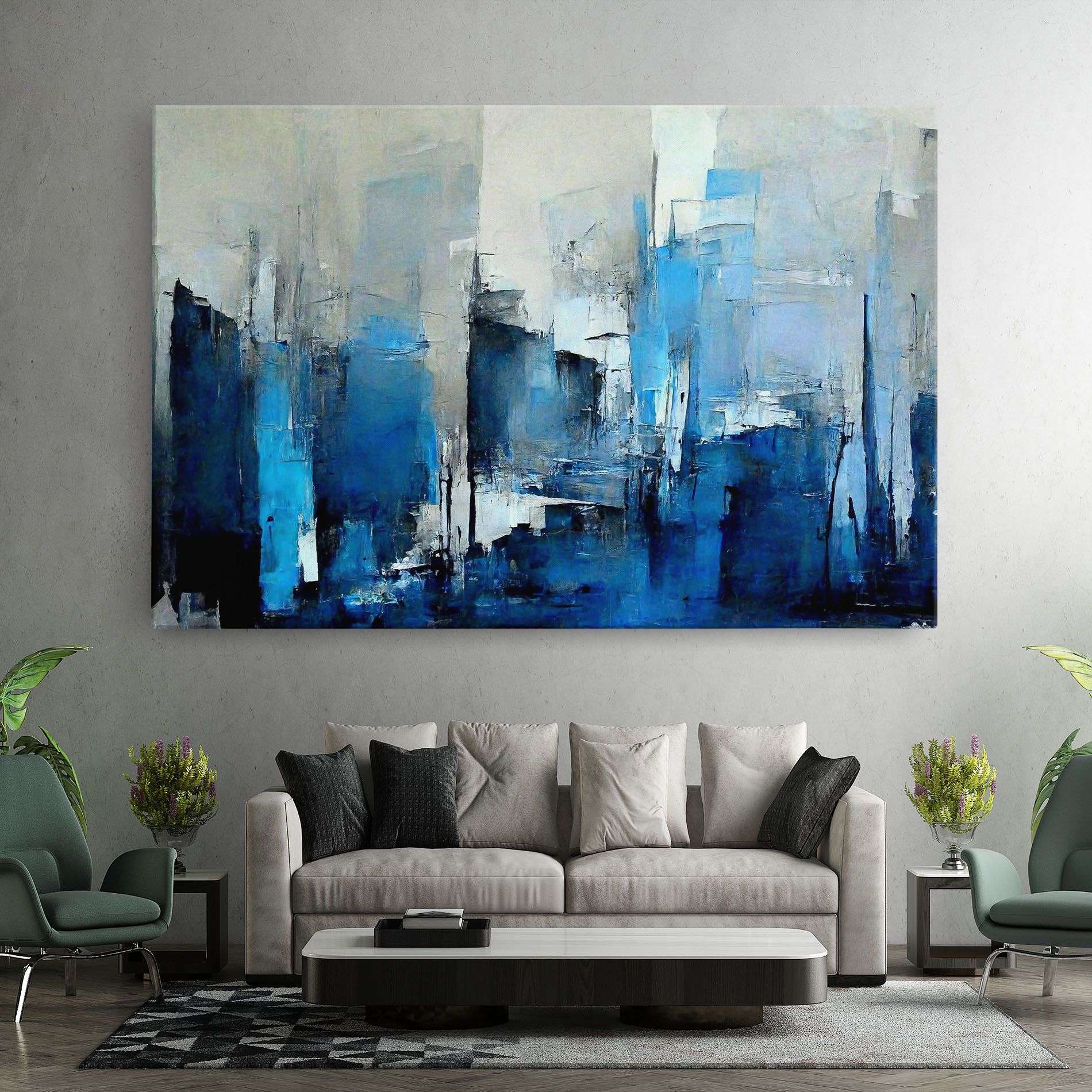 Blue Gray Color mockup 7