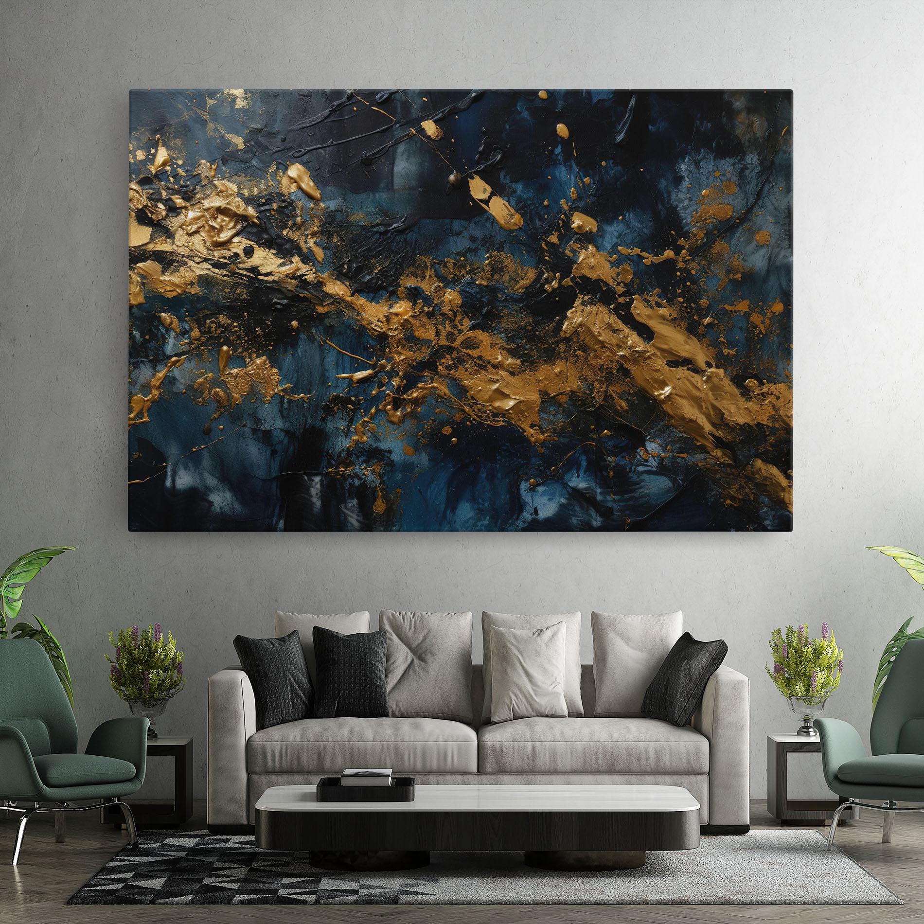 Leinwandbild Gold Explosion mockup 7
