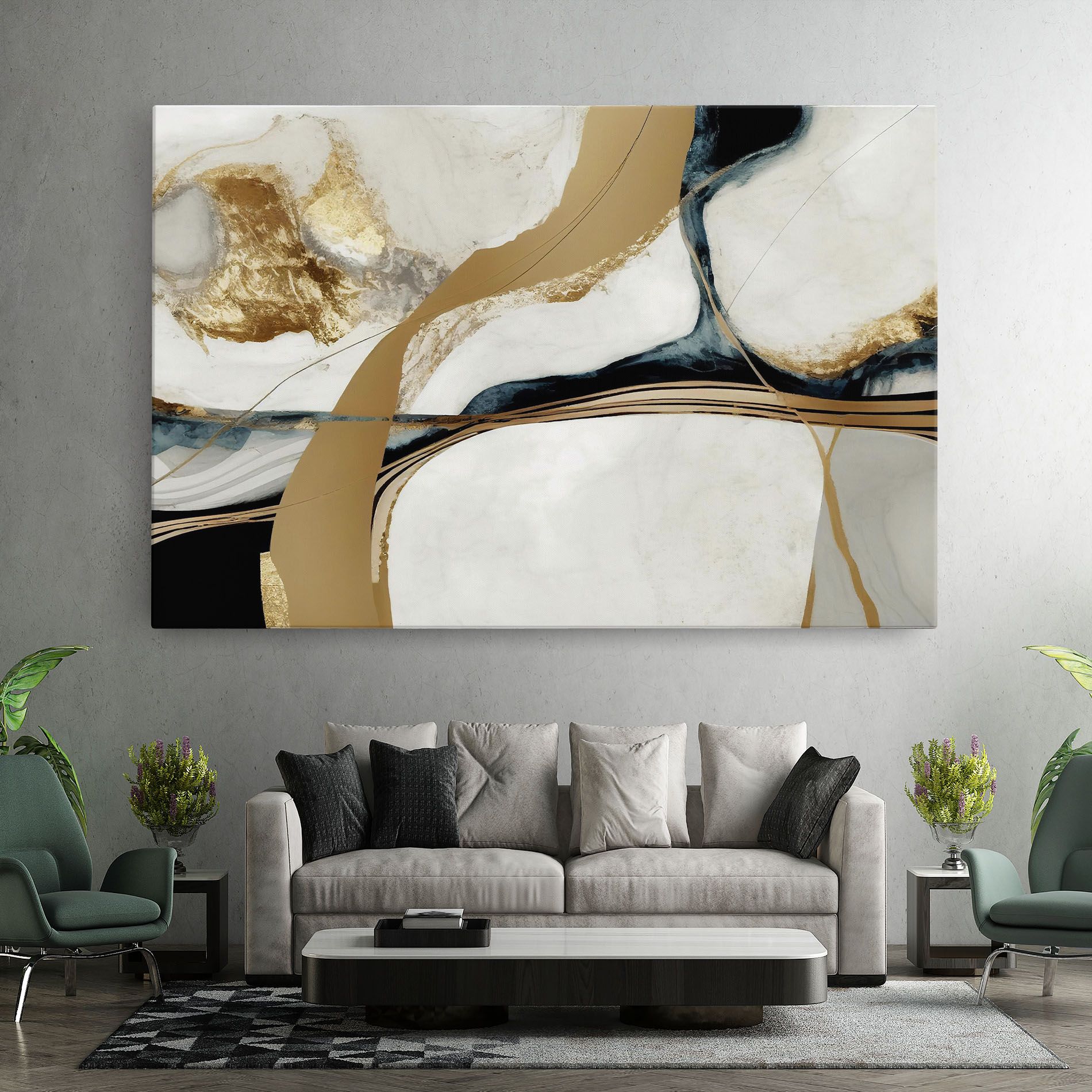 Golden Blue Marble mockup 7