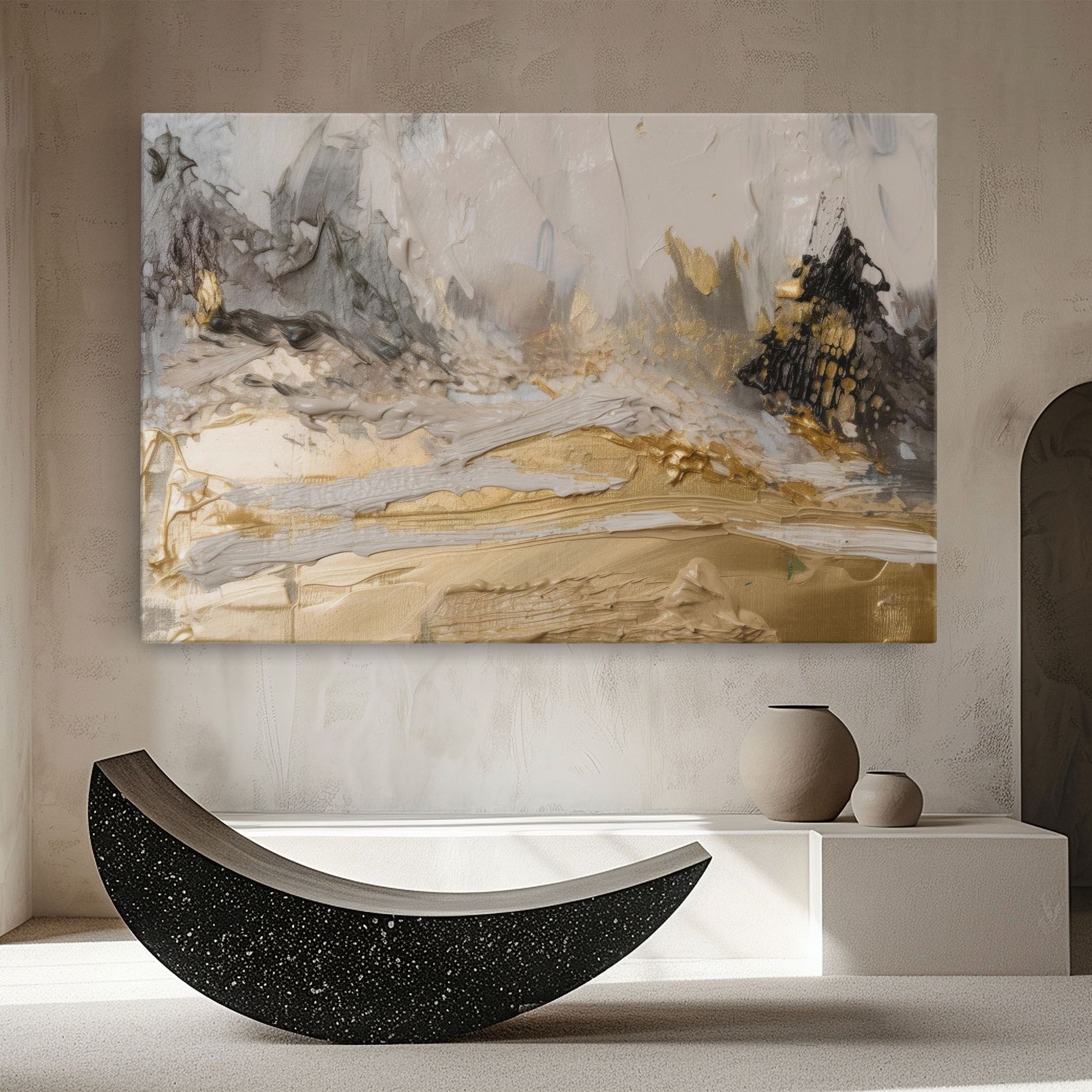 Abstract White Waves mockup 8