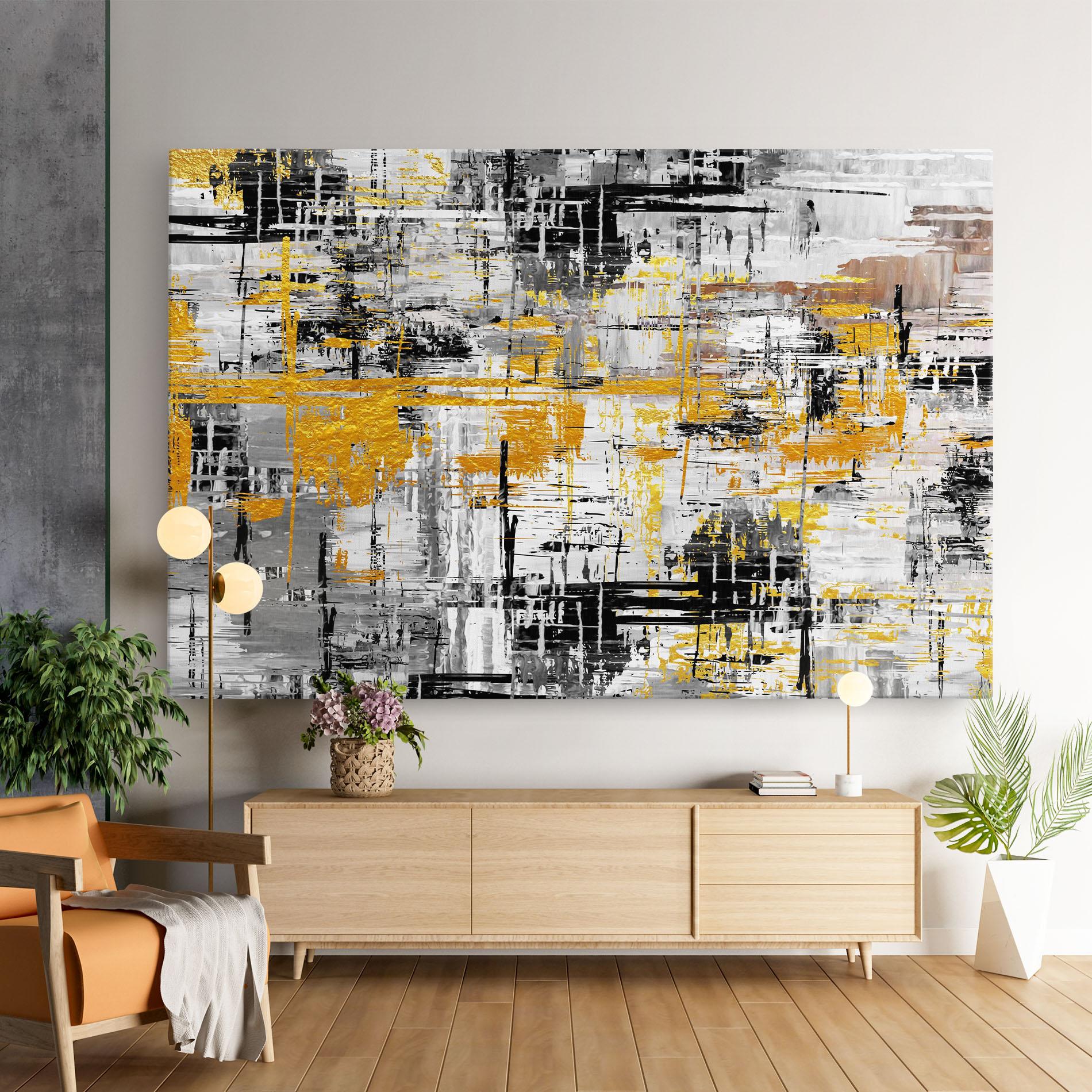 Leinwandbild Abstract Mix Color mockup 9