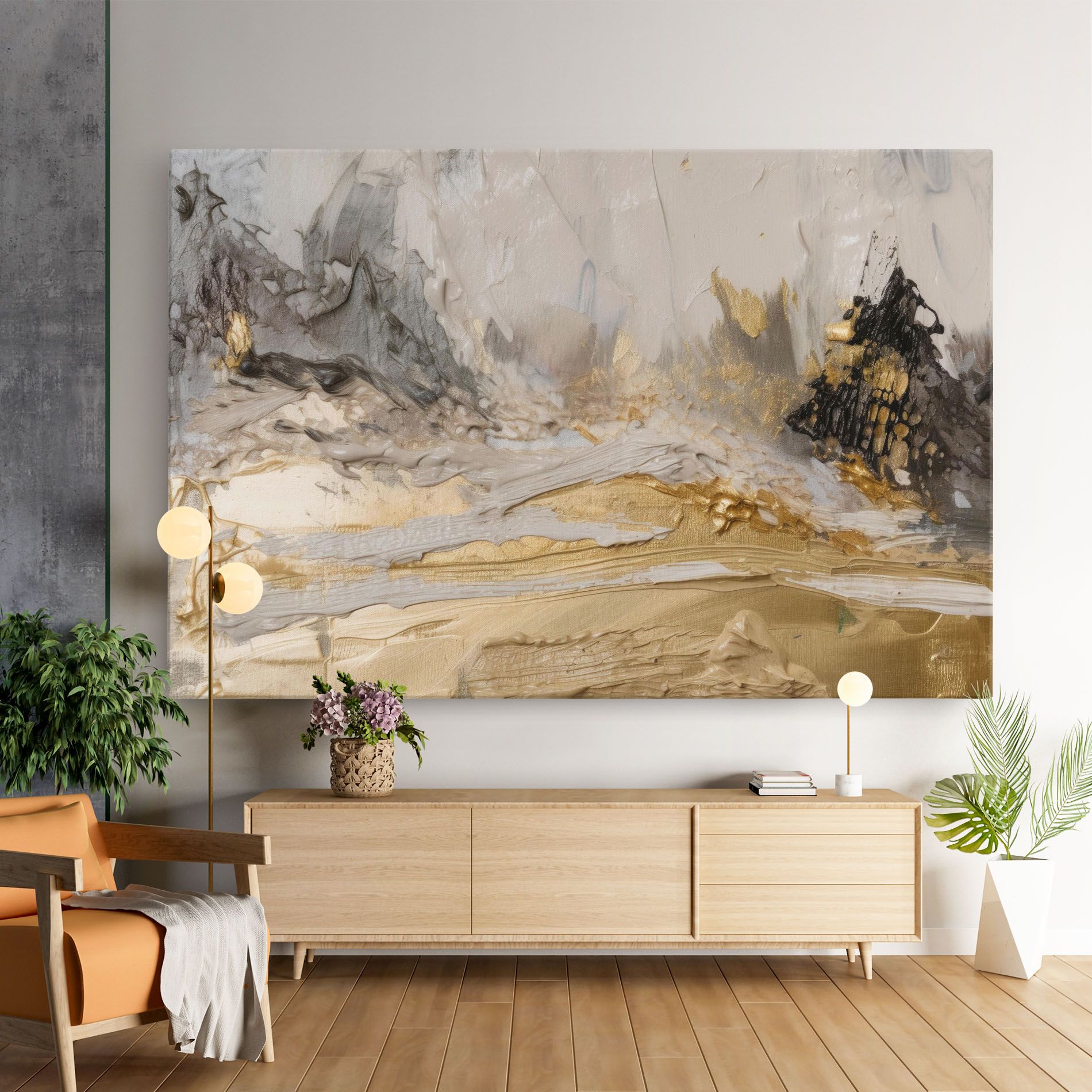 Abstract White Waves mockup 9