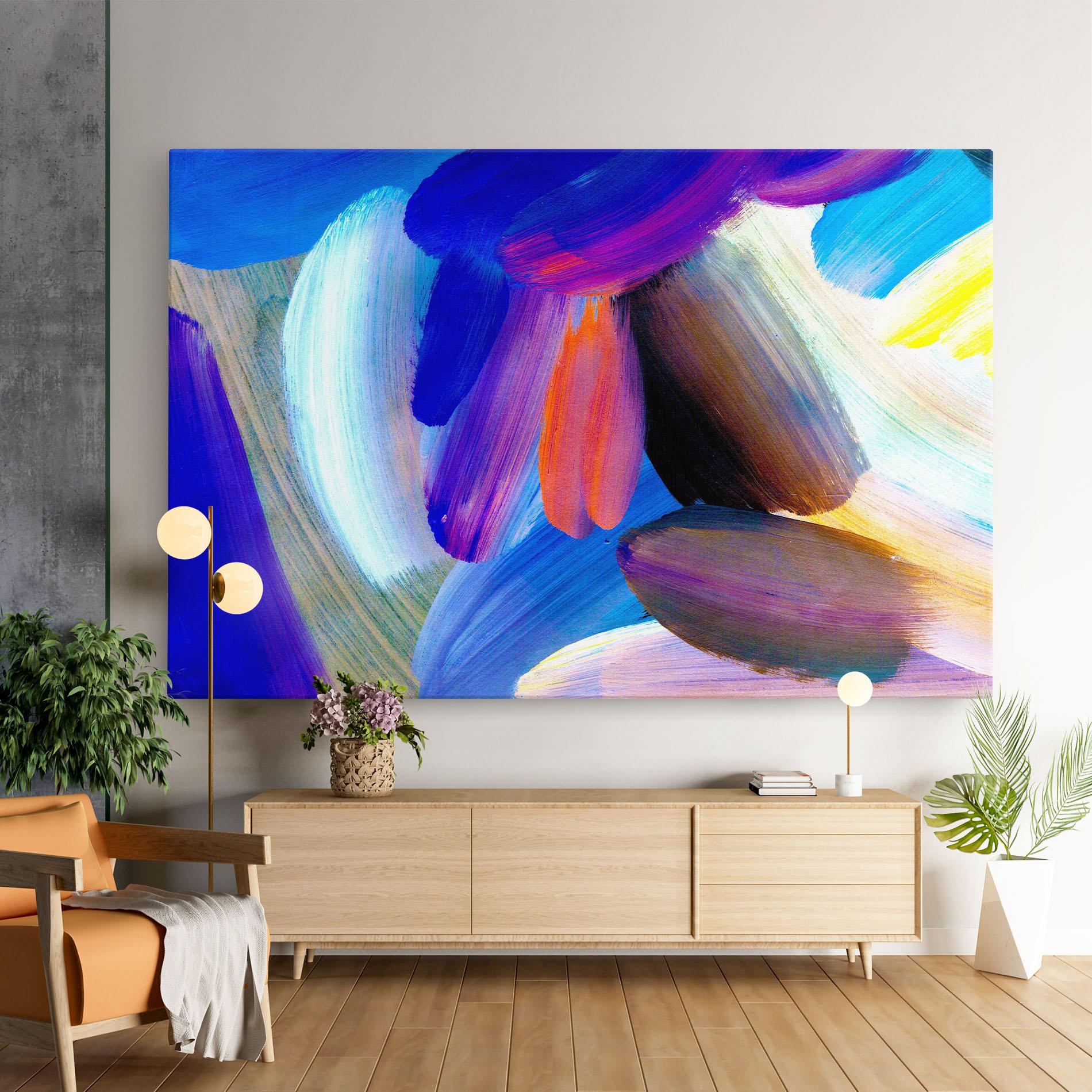 Leinwandbild Colorful Abstract mockup 9