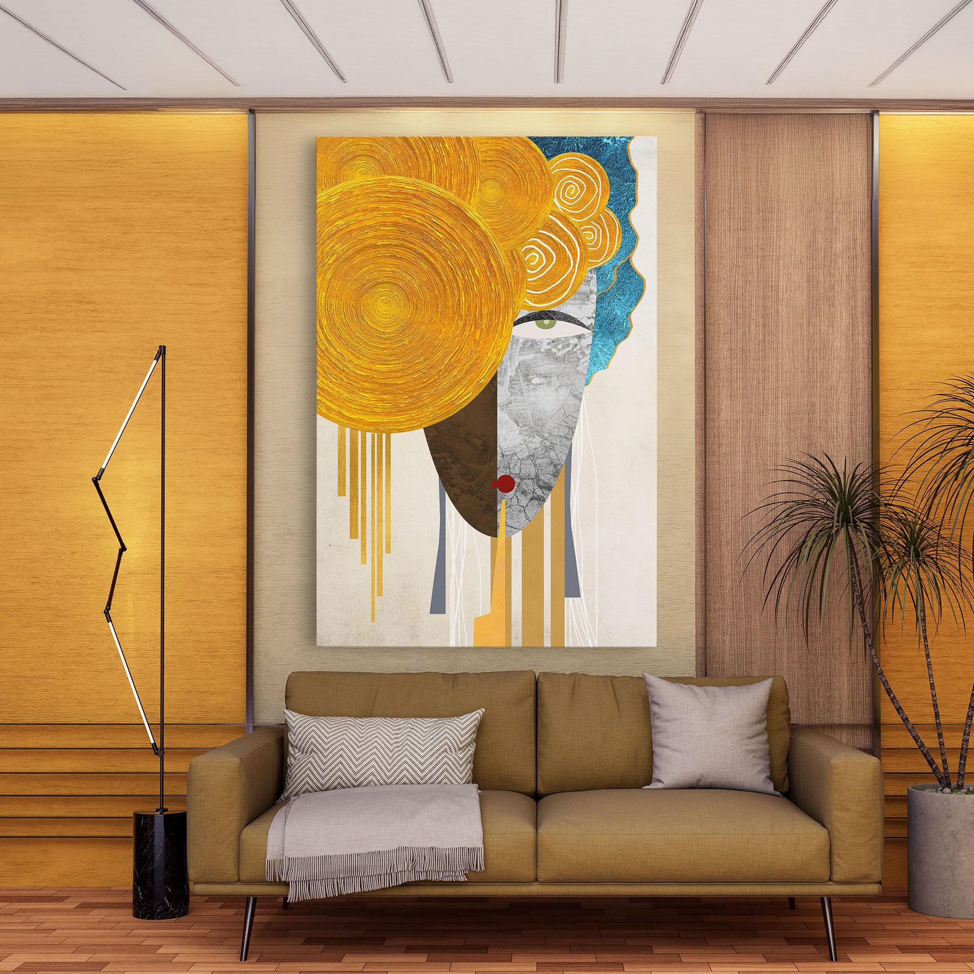 Abstract Grey Face 1 mockup 9