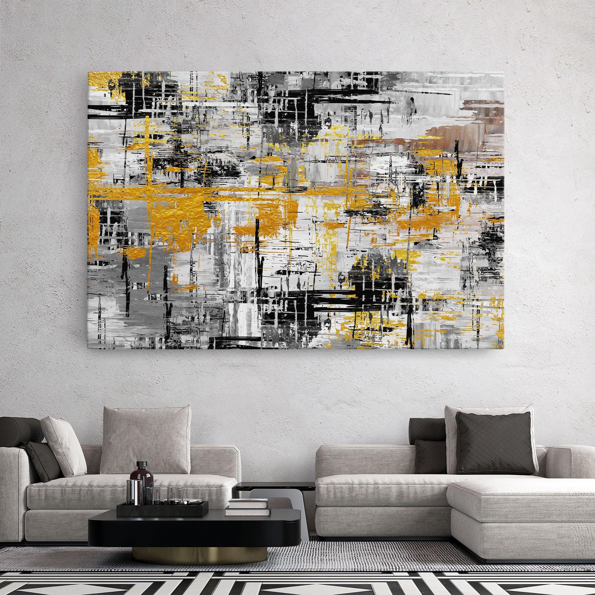 Leinwandbild Abstract Mix Color mockup 2