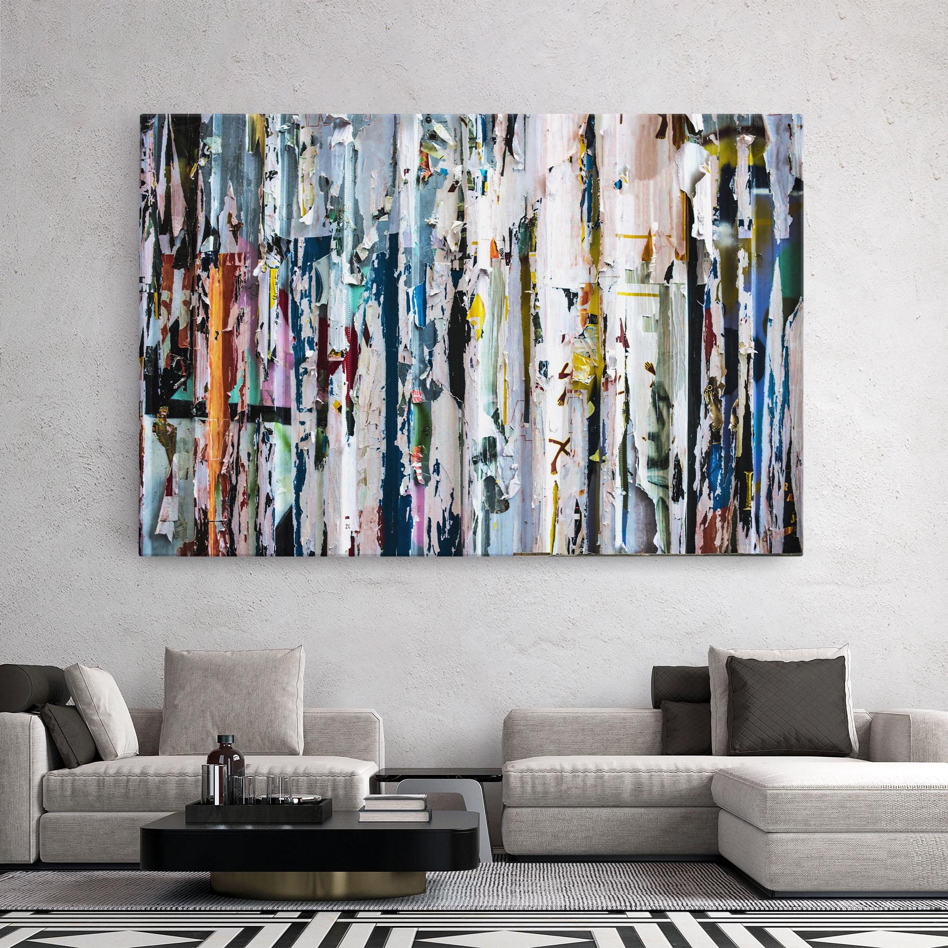 Leinwandbild Abstract Torn Paper mockup 2