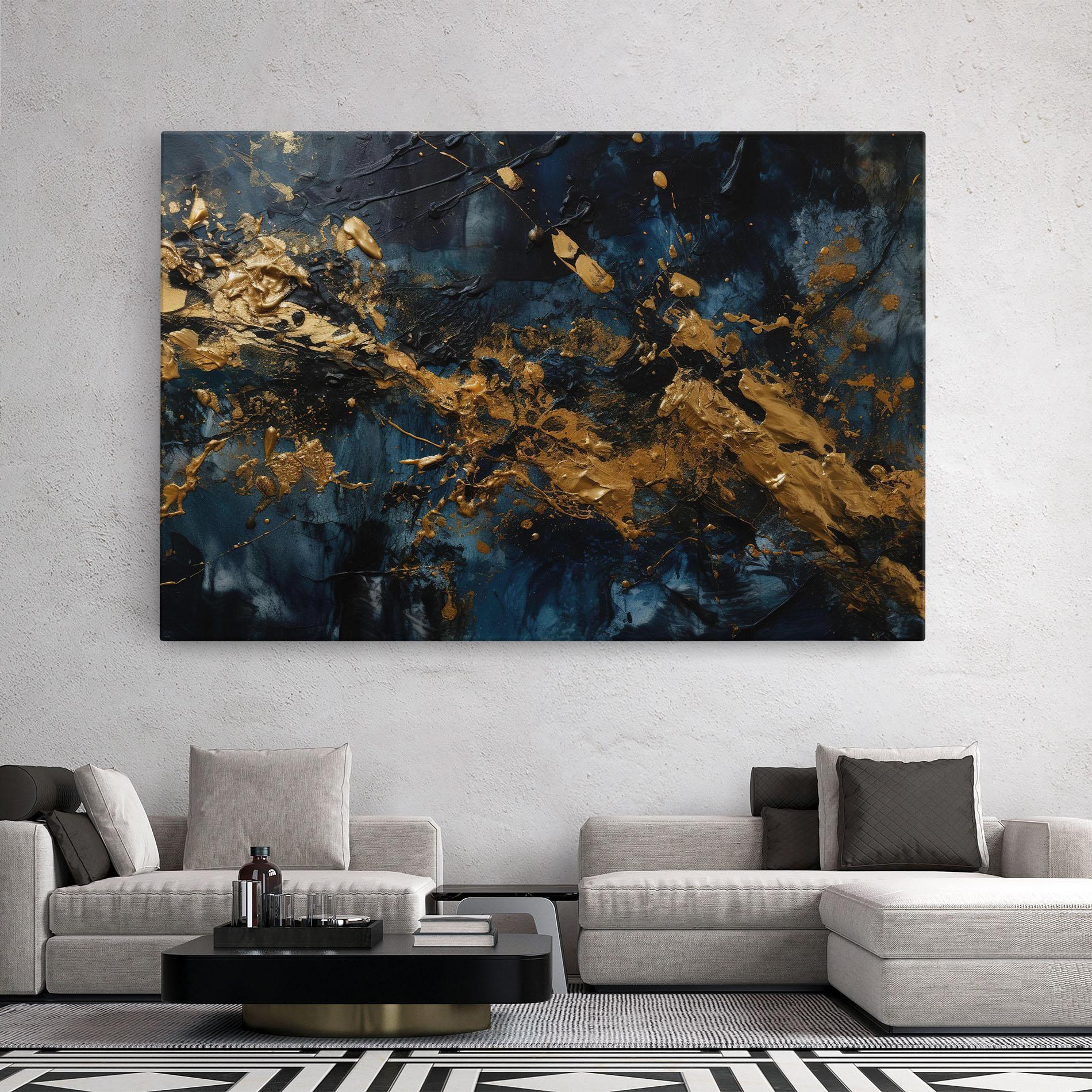 Leinwandbild Gold Explosion mockup 2