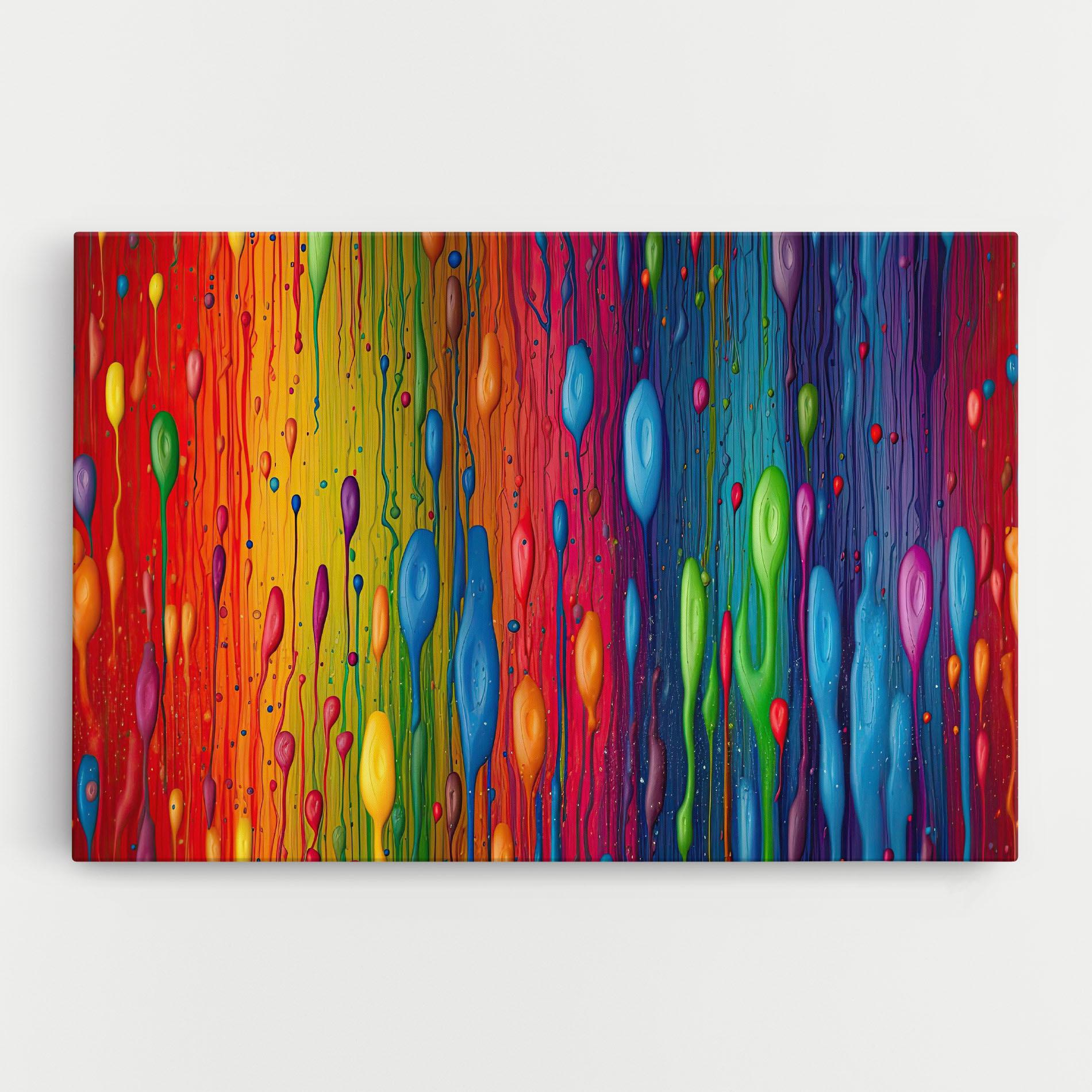 Leinwandbild Abstract Rainbow Pattern mockup 0
