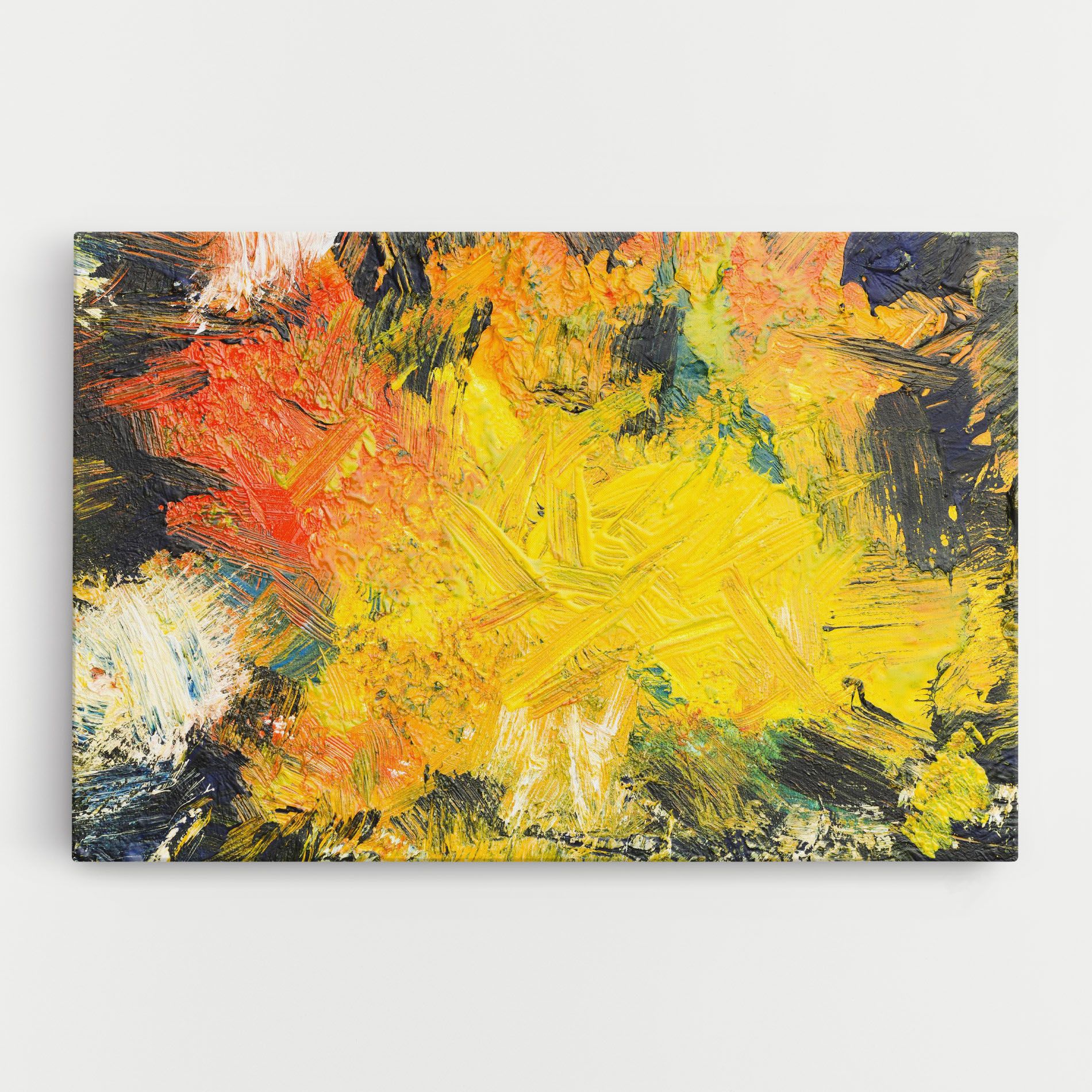 Artistic Yellow Painting mockup 0