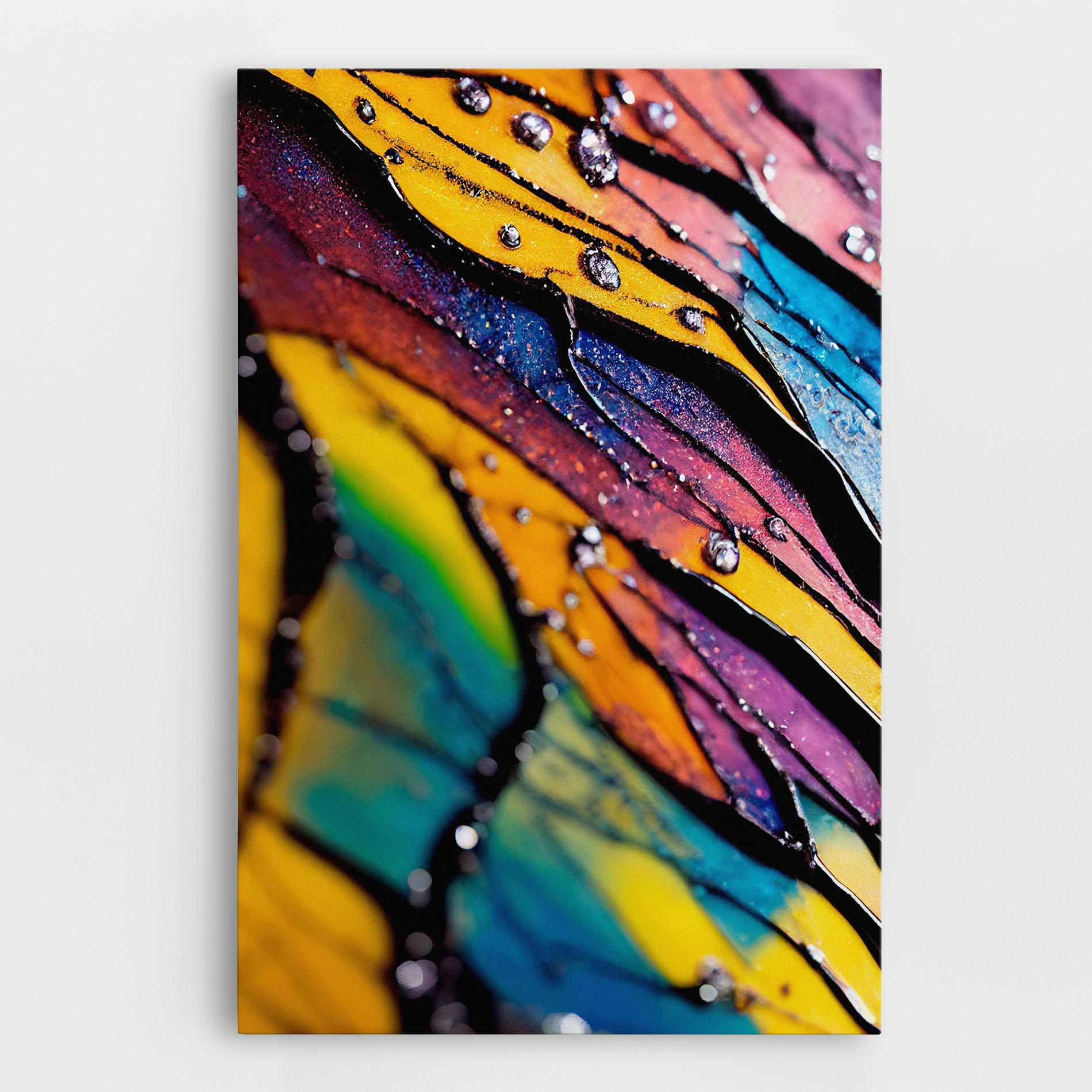 Leinwandbild Beautiful Colorful Epoxy mockup 0