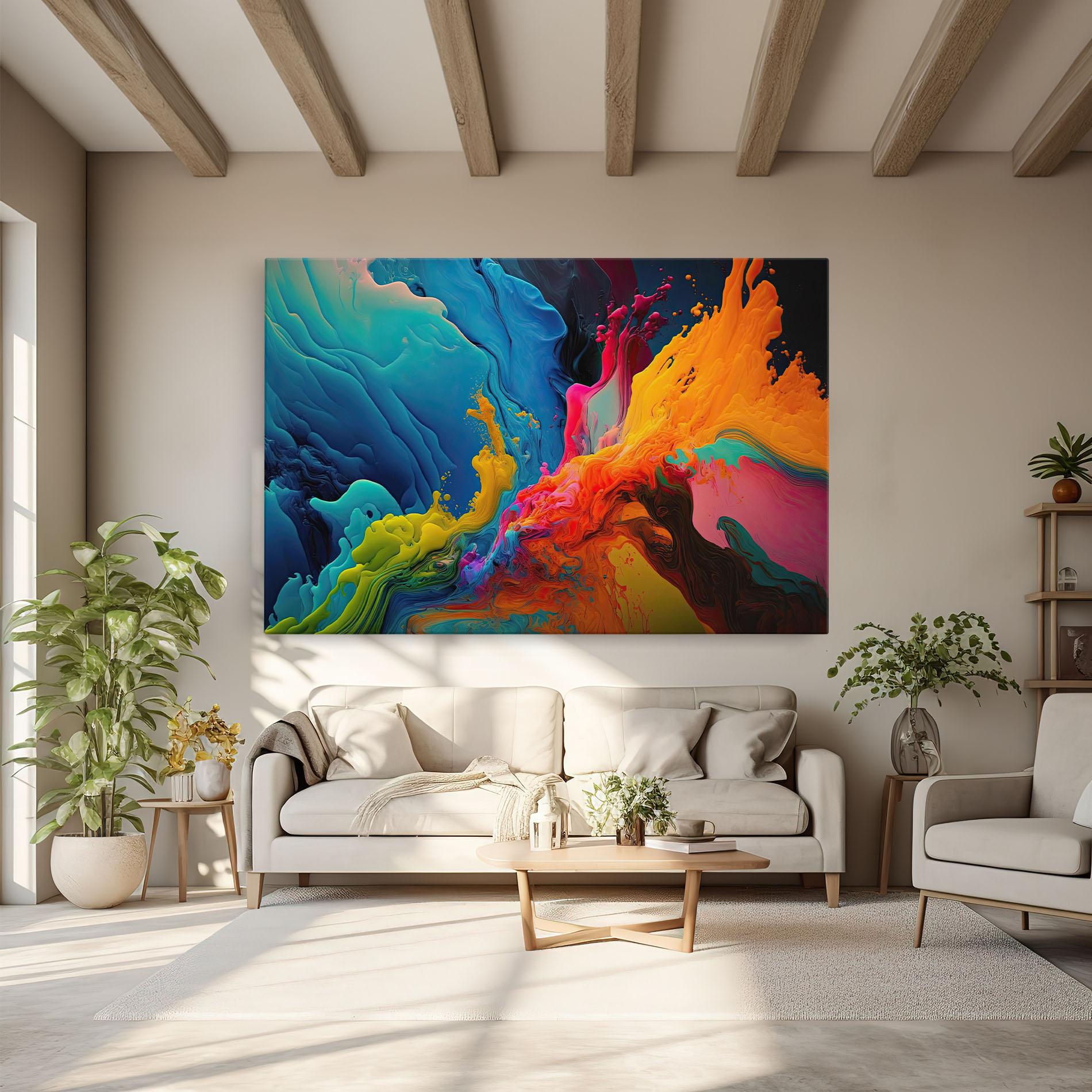 Leinwandbild Color Floating mockup 6