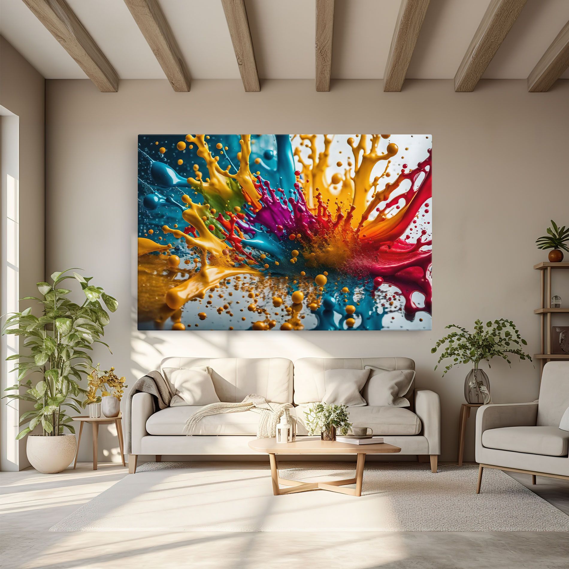 Colorful Water Splash mockup 6