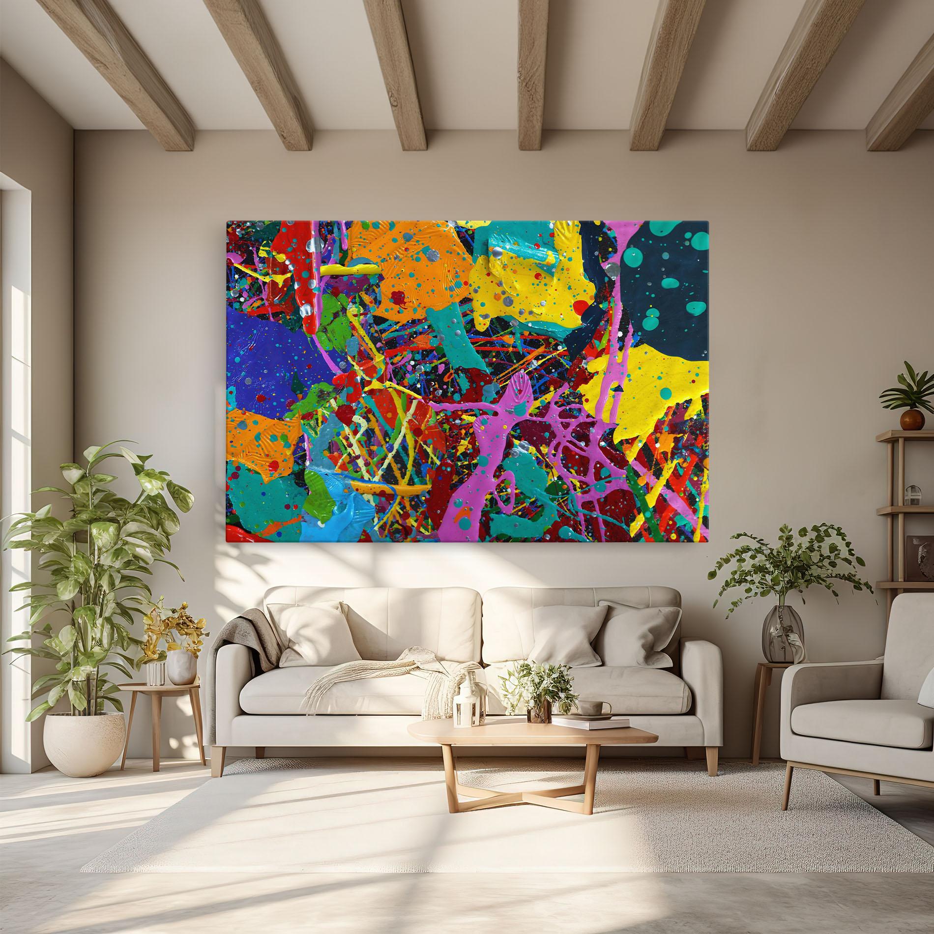 Leinwandbild Dark Panorama mockup 6