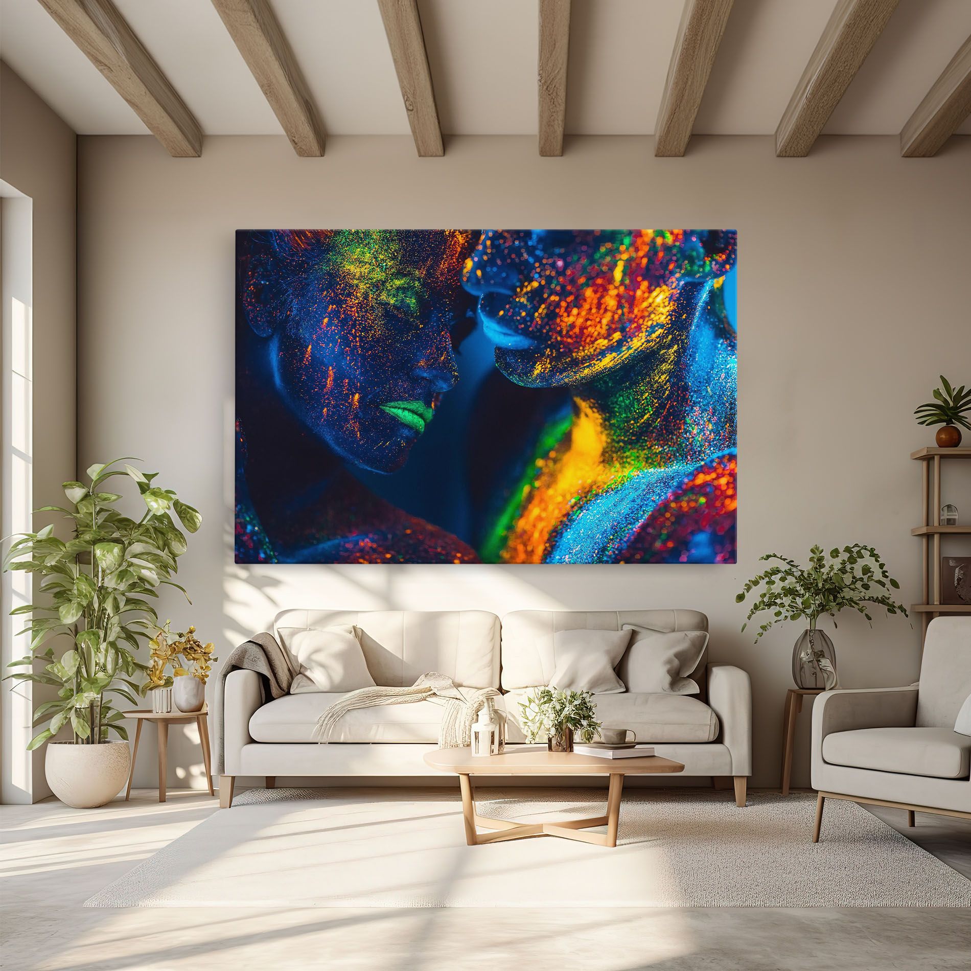 Fluorescent Green Lips mockup 6