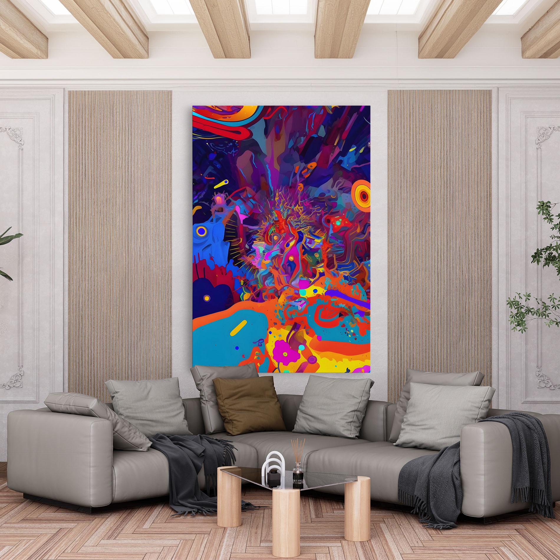 Leinwandbild Abstract Color Work mockup 6