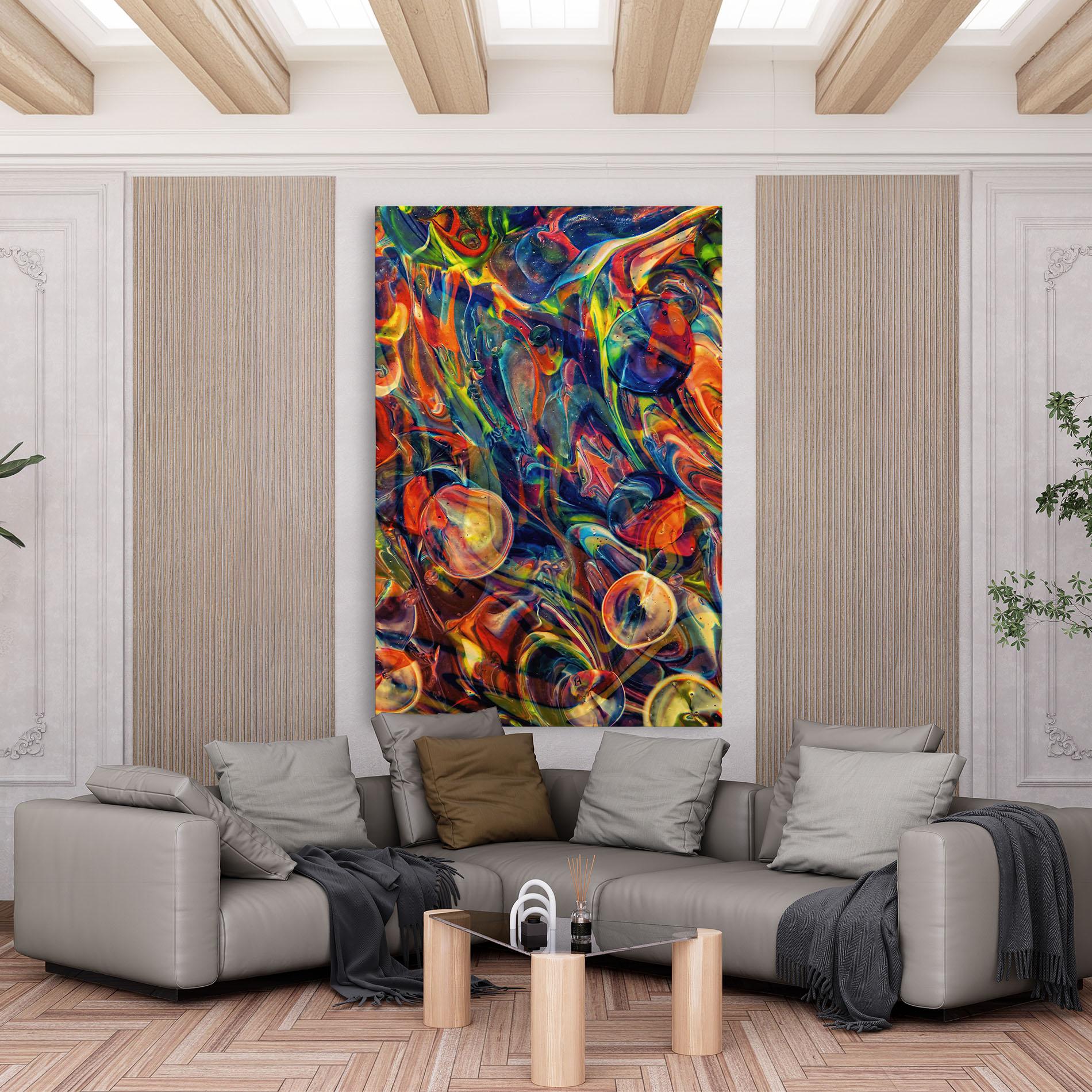 Leinwandbild Abstract Glass mockup 6