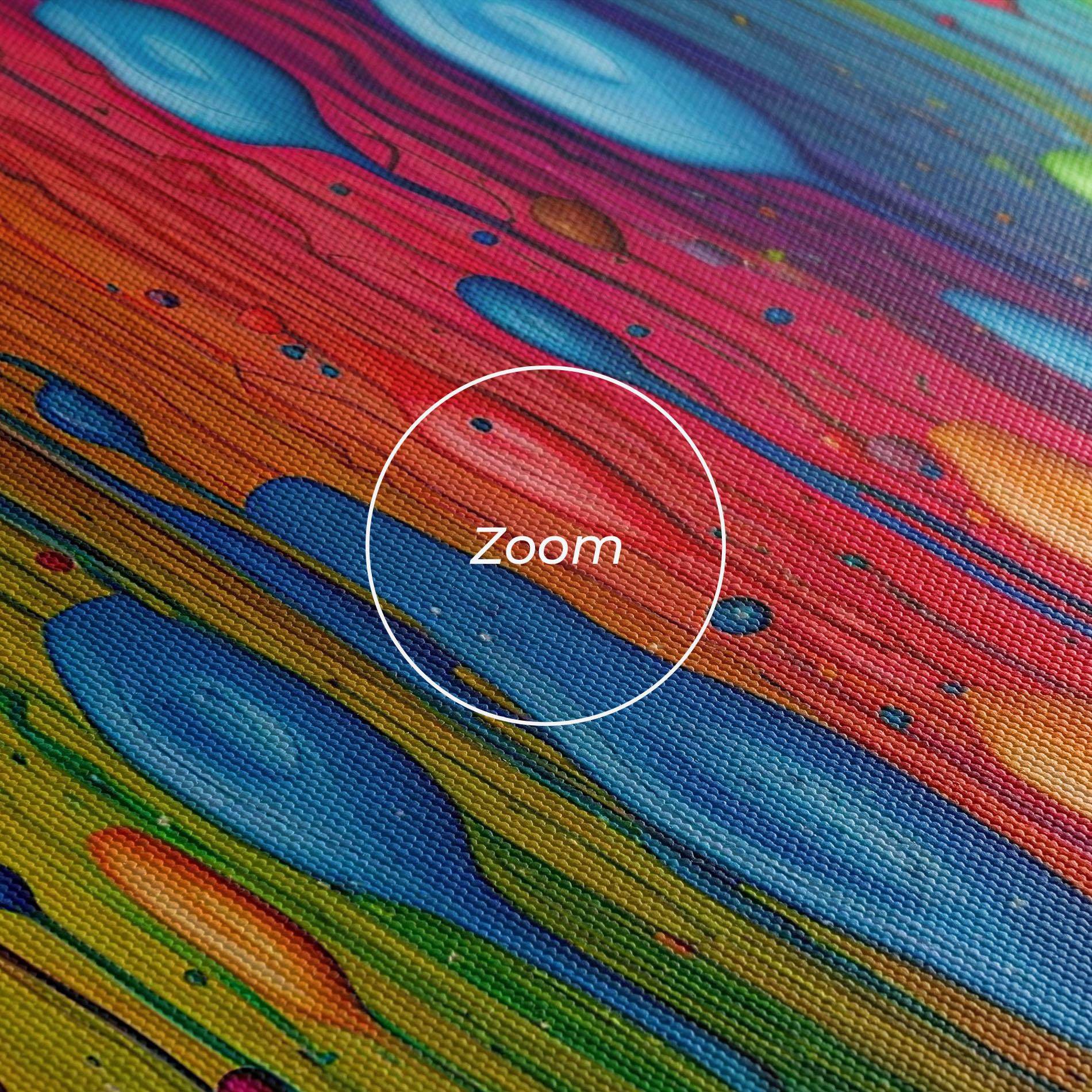 Leinwandbild Abstract Rainbow Pattern mockup 3