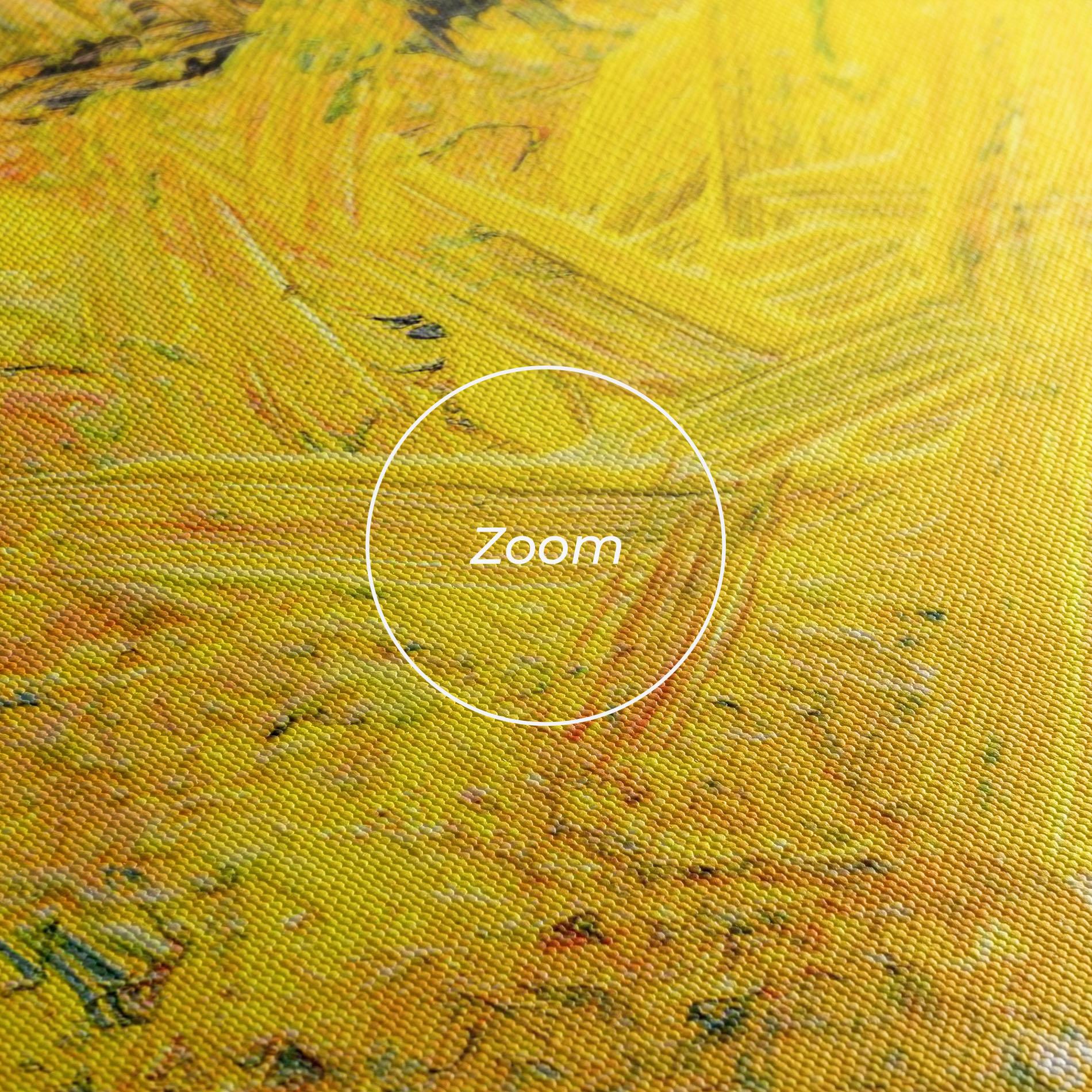 Leinwandbild Artistic Yellow Painting mockup 3