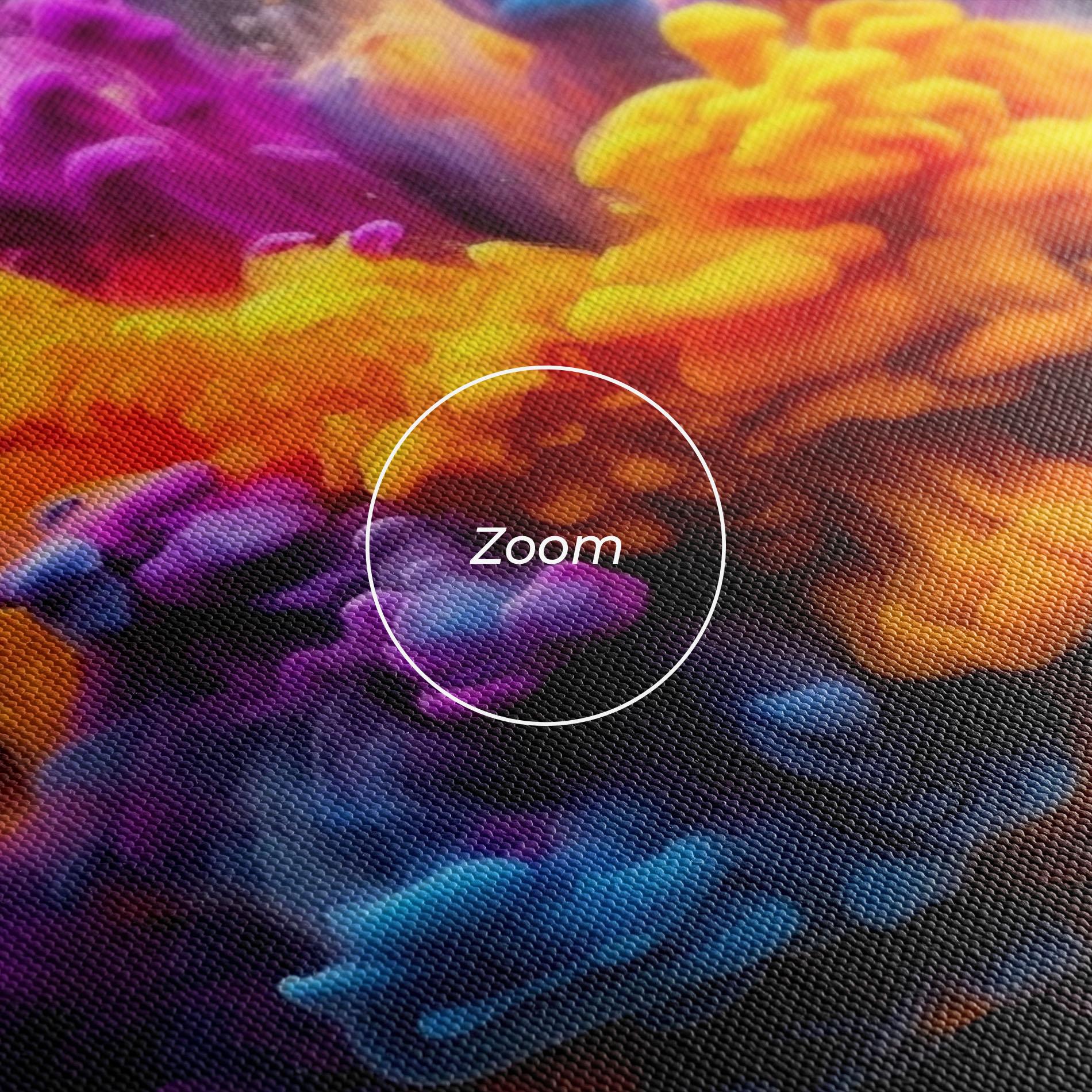 Leinwandbild Colorful Cloud Liquid mockup 3