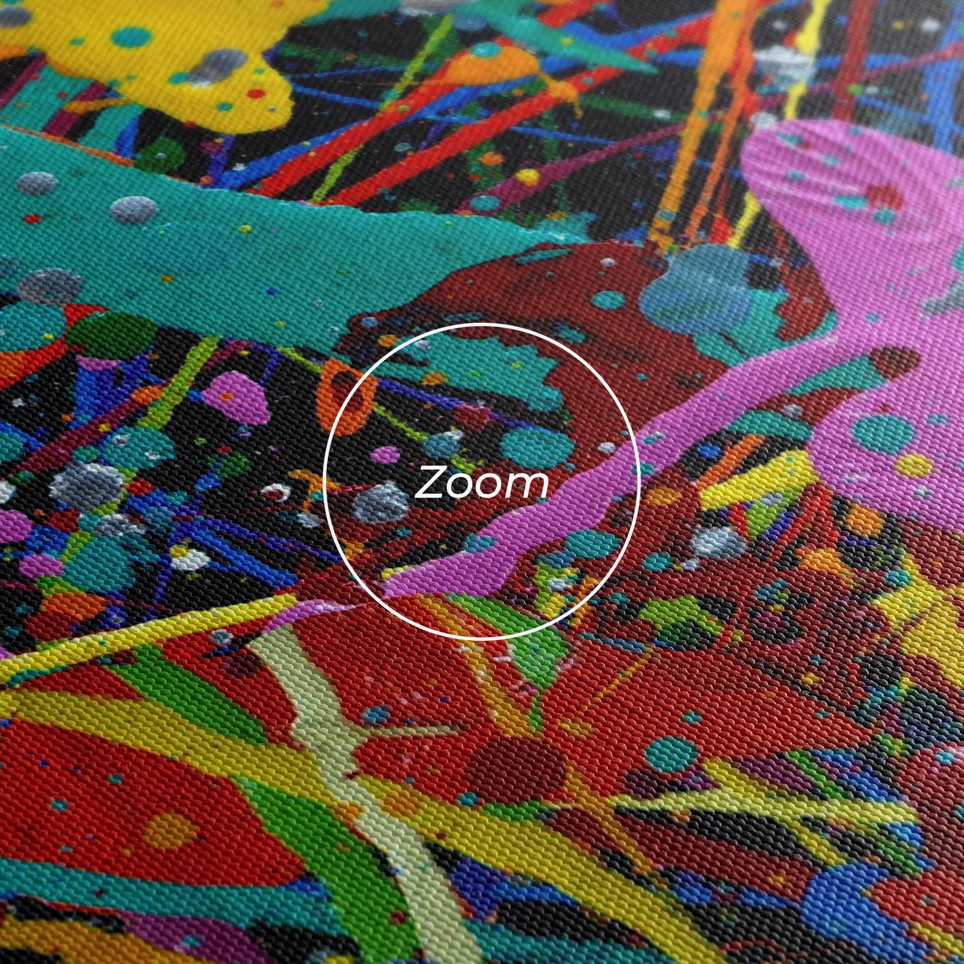 Leinwandbild Dark Panorama mockup 3