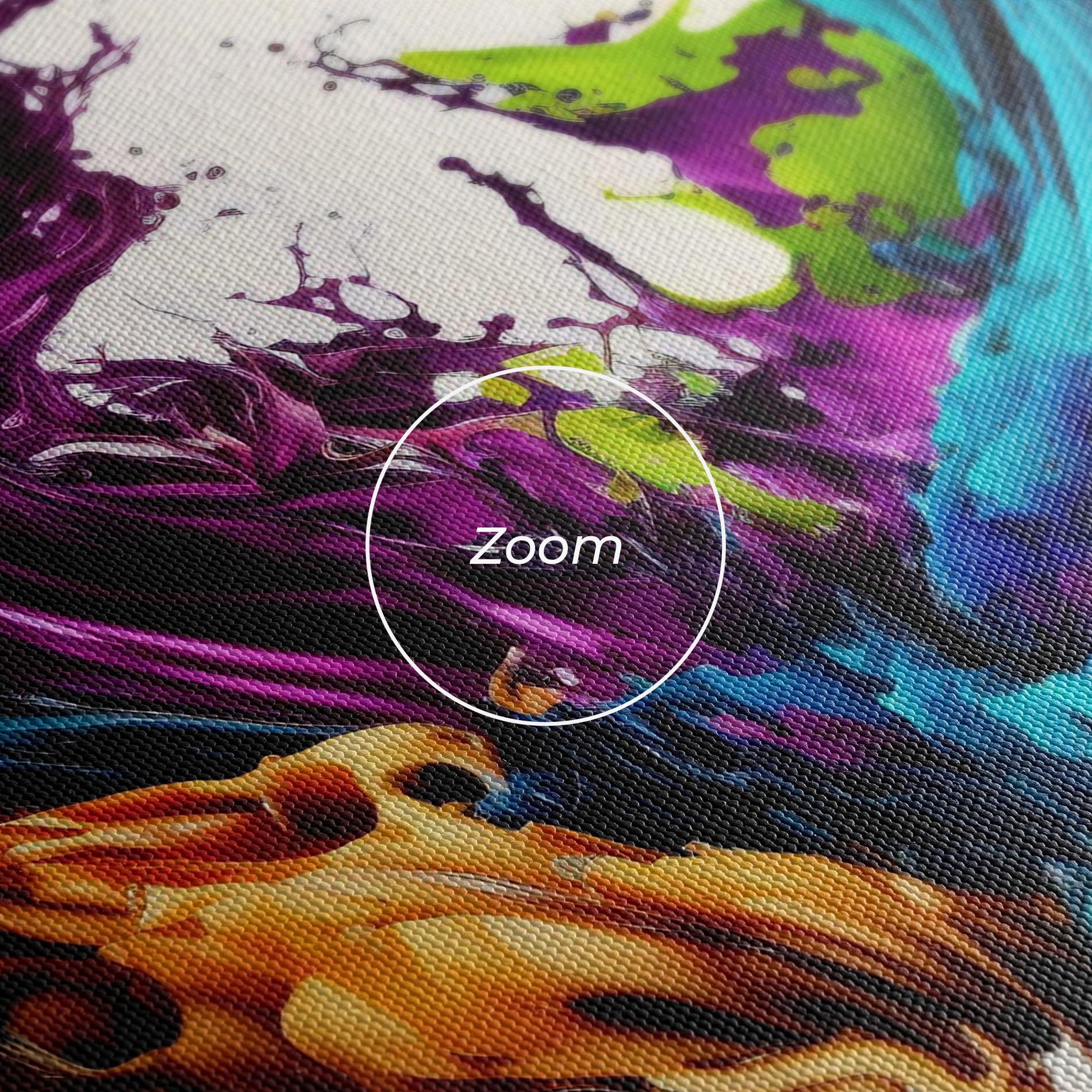 Leinwandbild Dark Purple Splash mockup 3