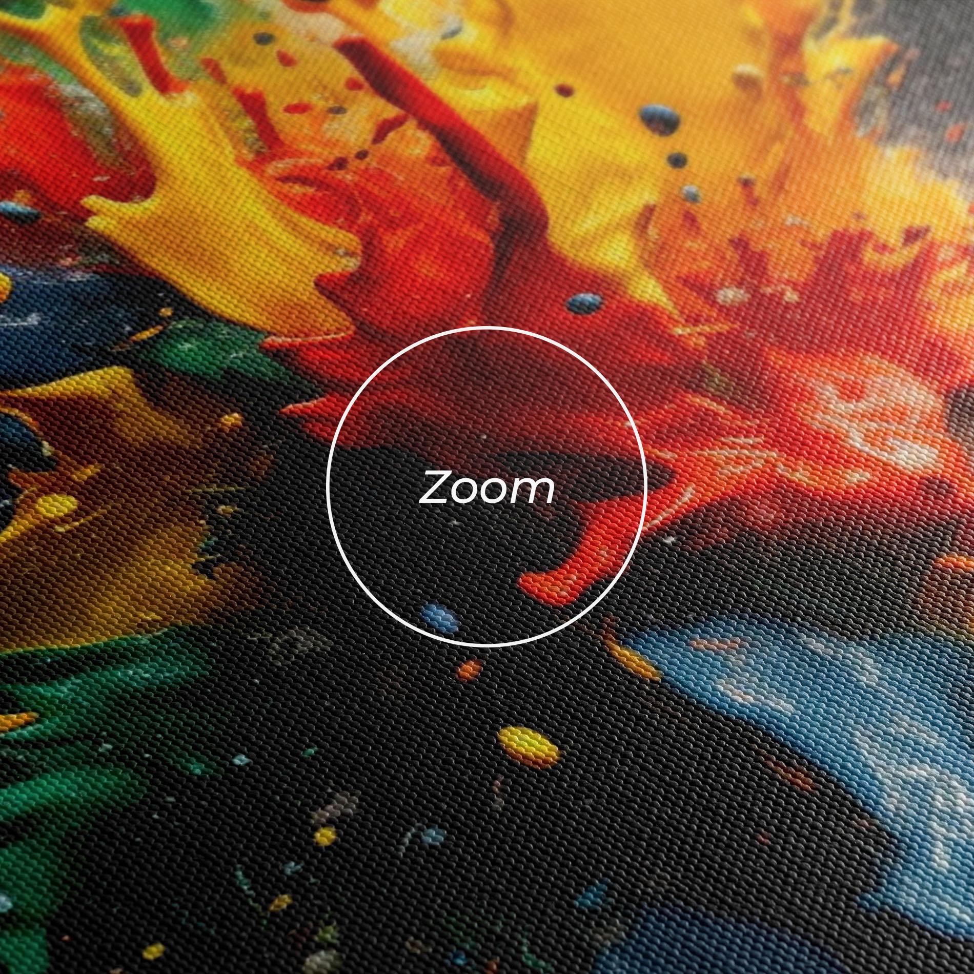 Leinwandbild Floating Color Splash mockup 3
