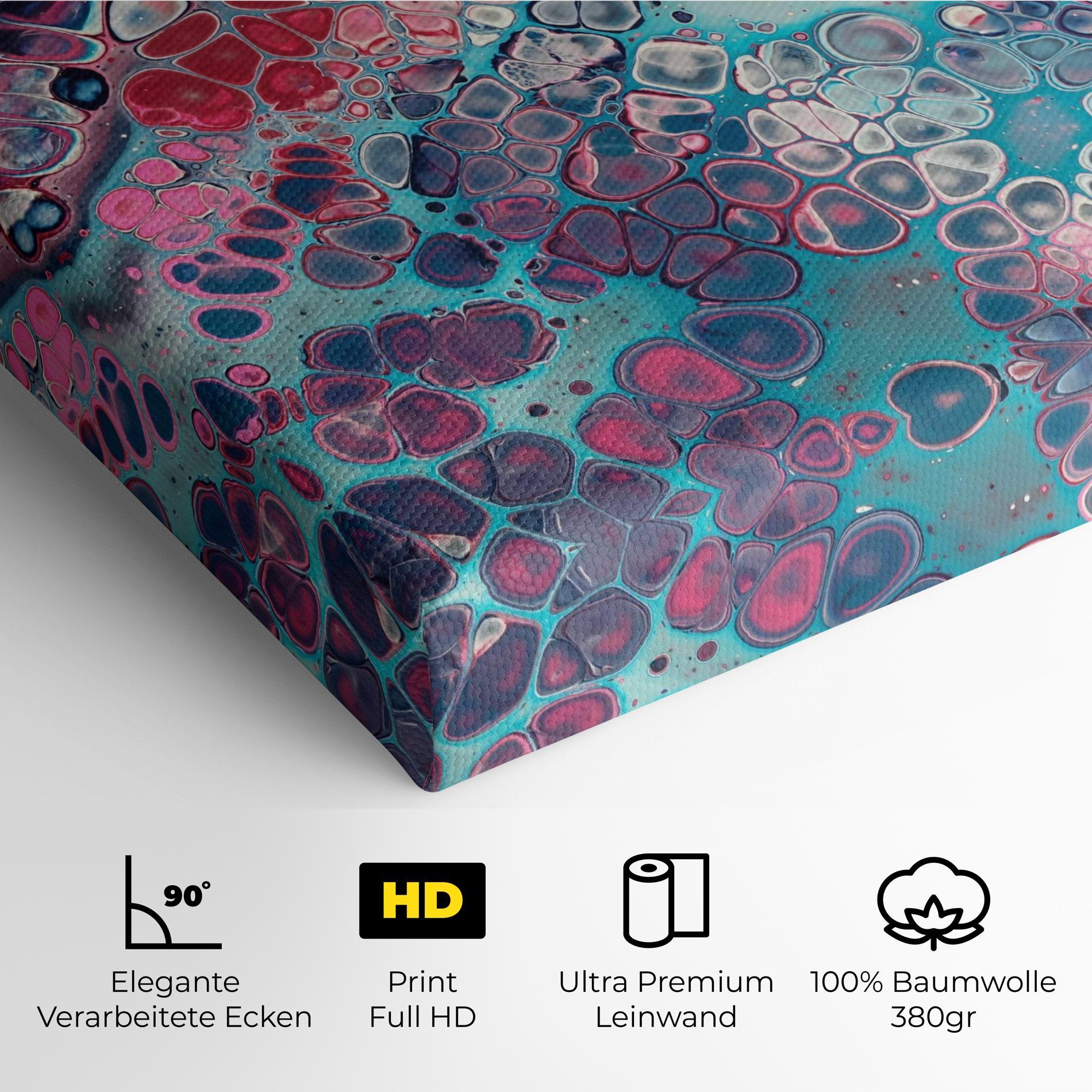 Leinwandbild Abstract Blue Objects mockup 4