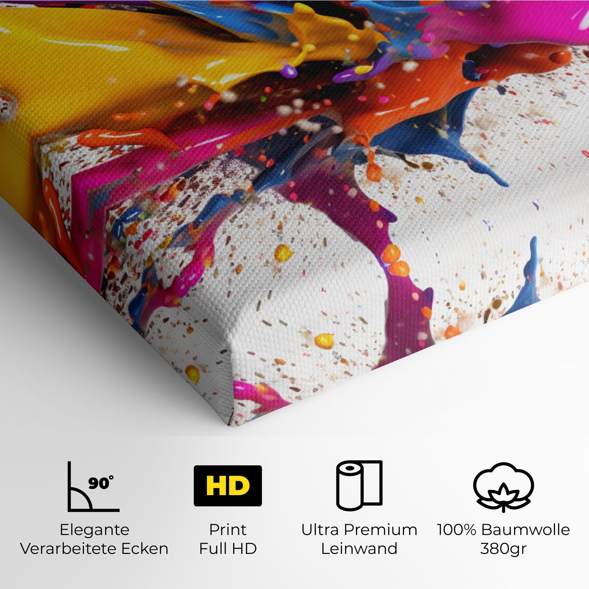 Leinwandbild Abstract Splash 3d mockup 4