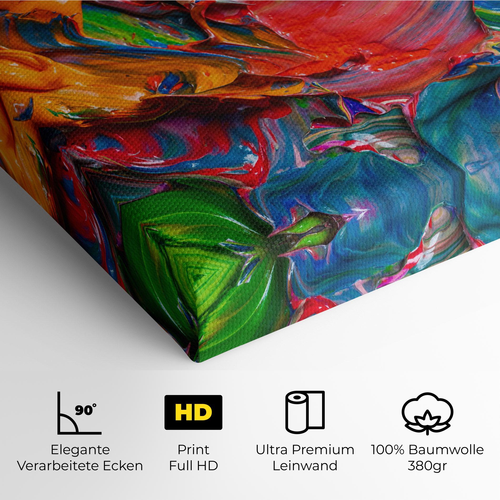 Leinwandbild Bright Oil Colors mockup 4