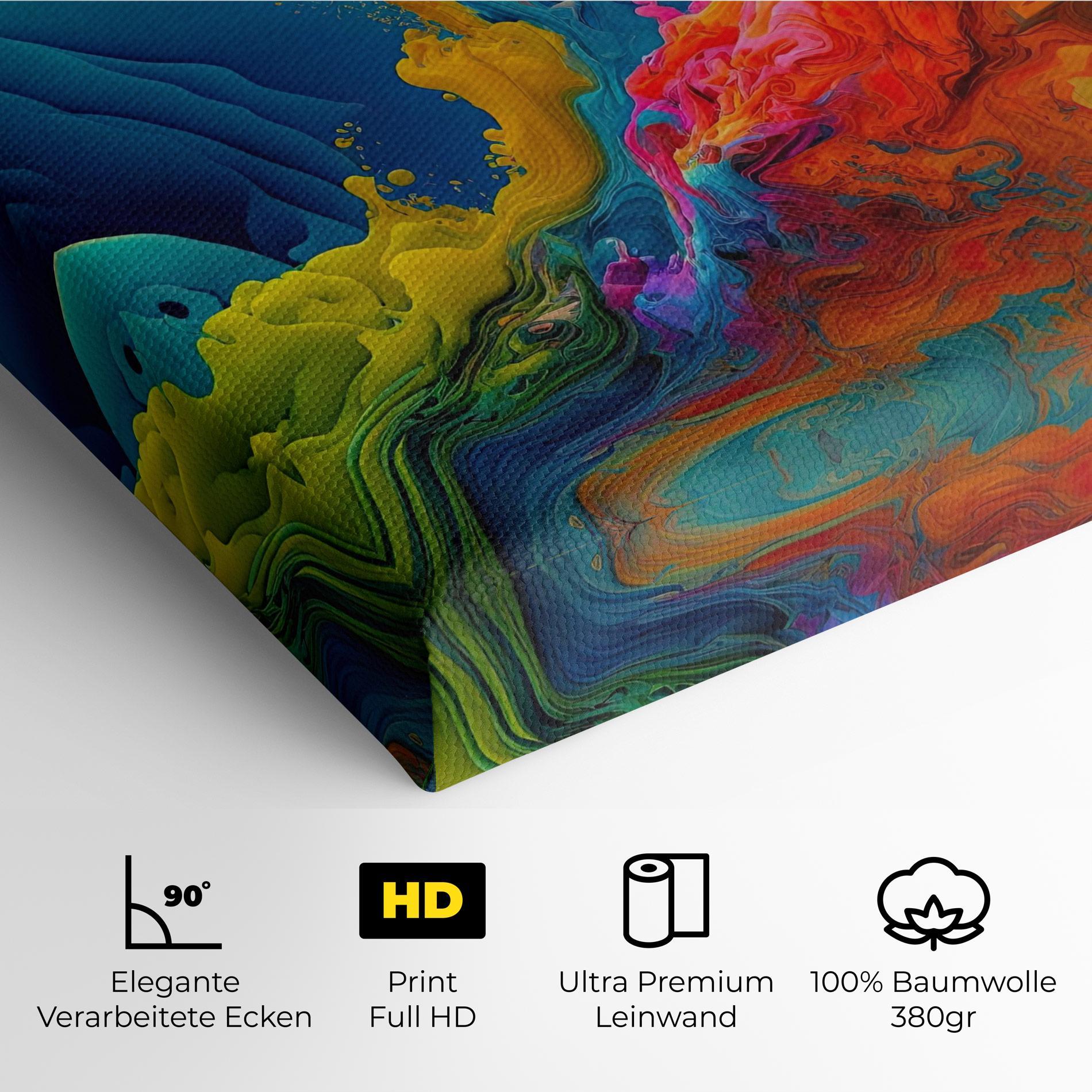 Leinwandbild Color Floating mockup 4