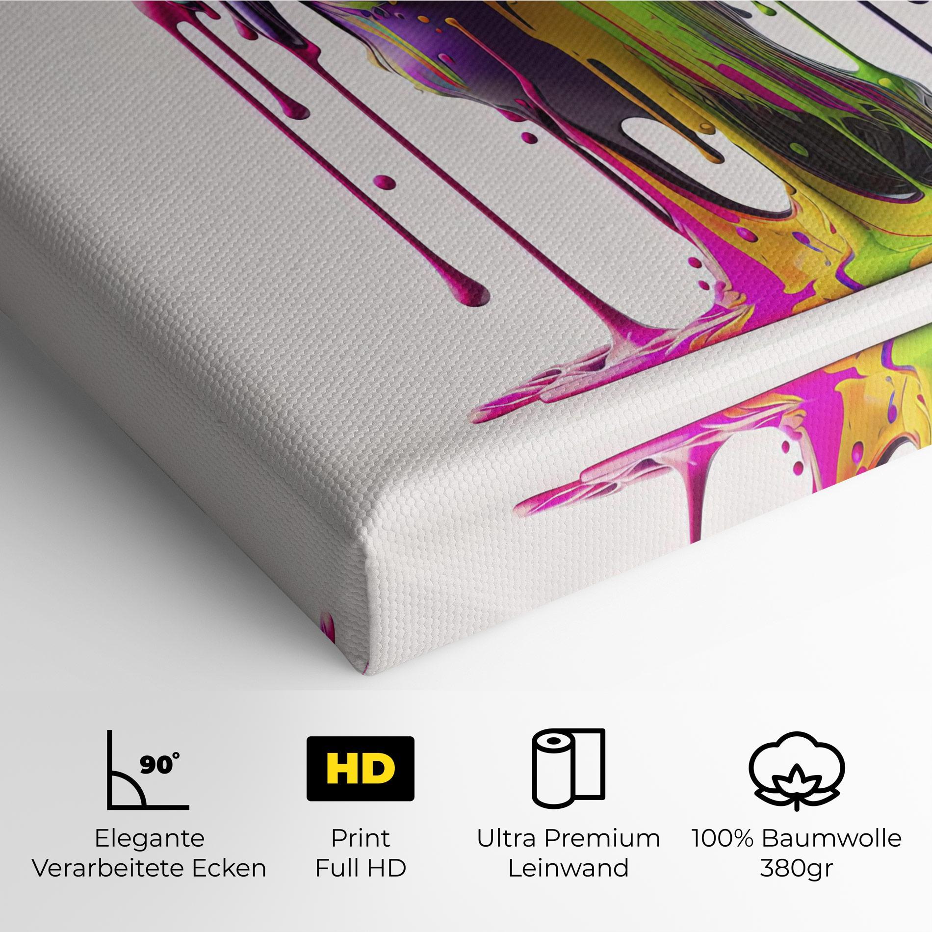 Leinwandbild Colorful Body mockup 4