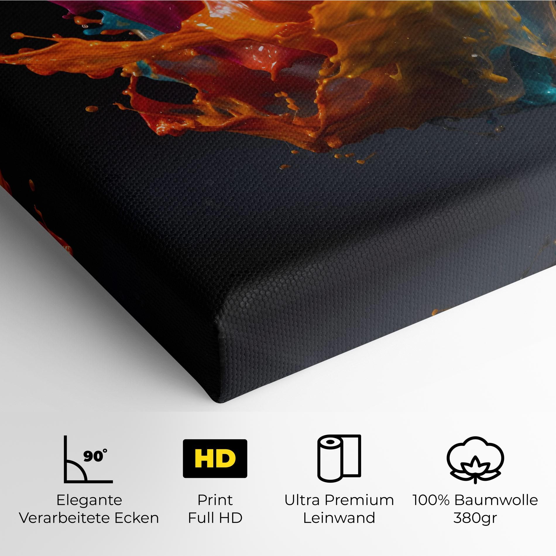 Colorful Splash Floating mockup 4