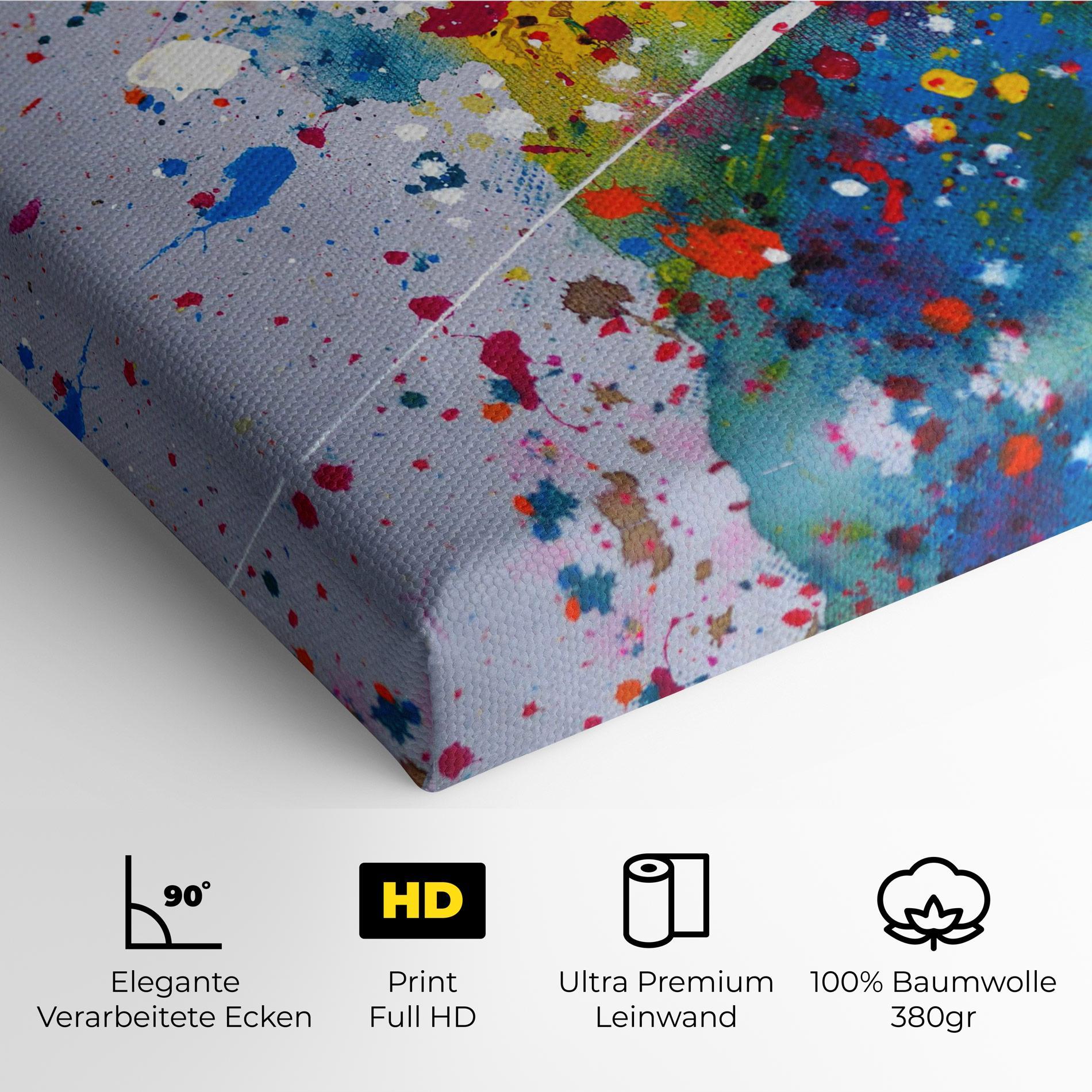 Leinwandbild Watercolor Drops mockup 4
