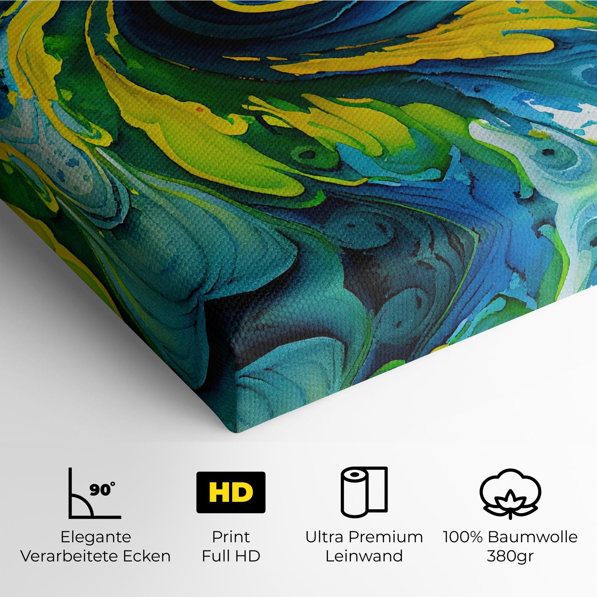 Yellow Green Spiral mockup 4