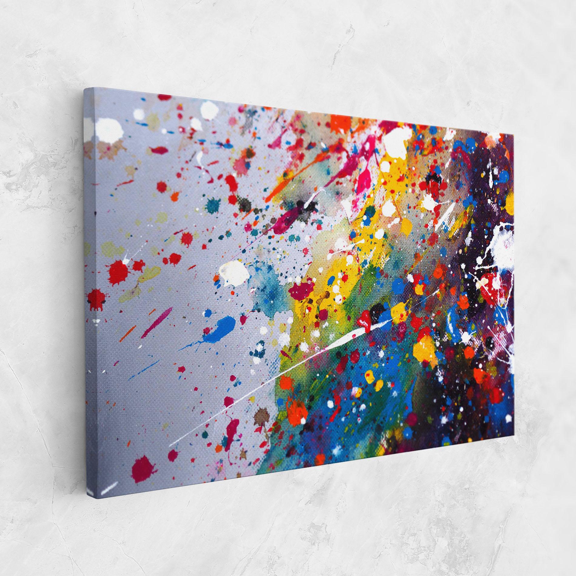 Leinwandbild Watercolor Drops mockup 1