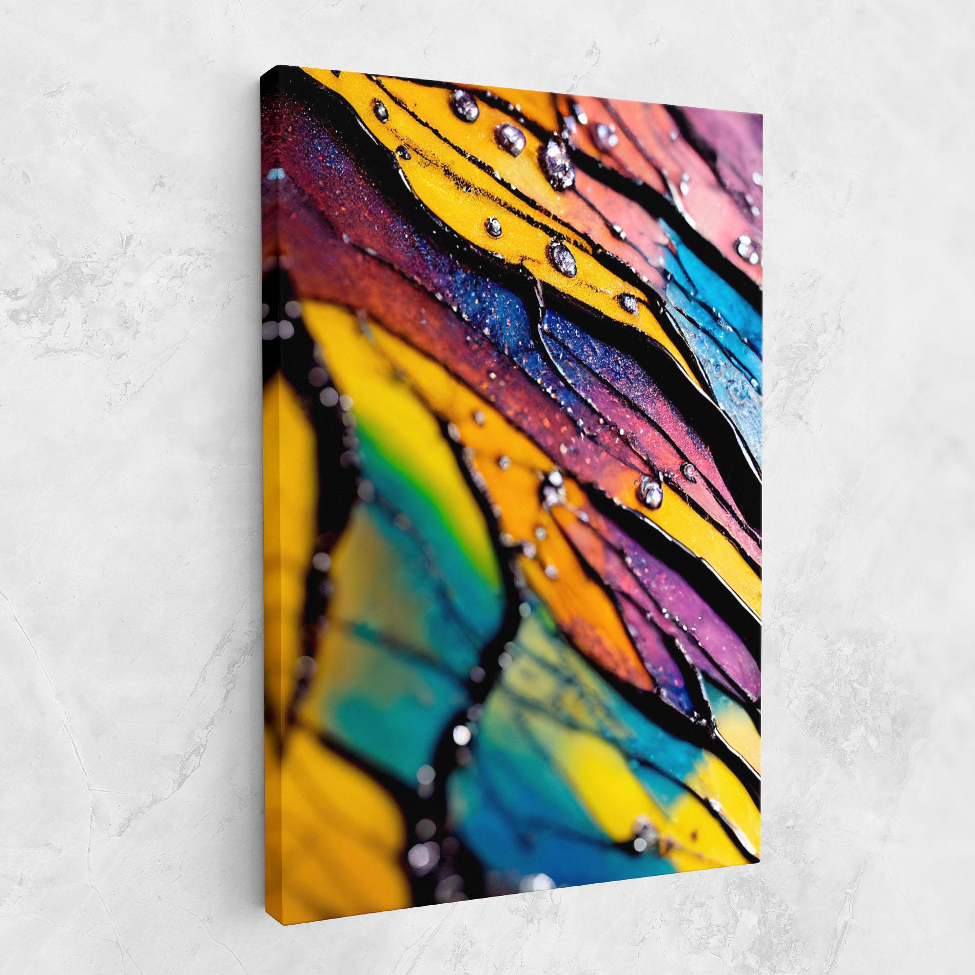 Leinwandbild Beautiful Colorful Epoxy mockup 1