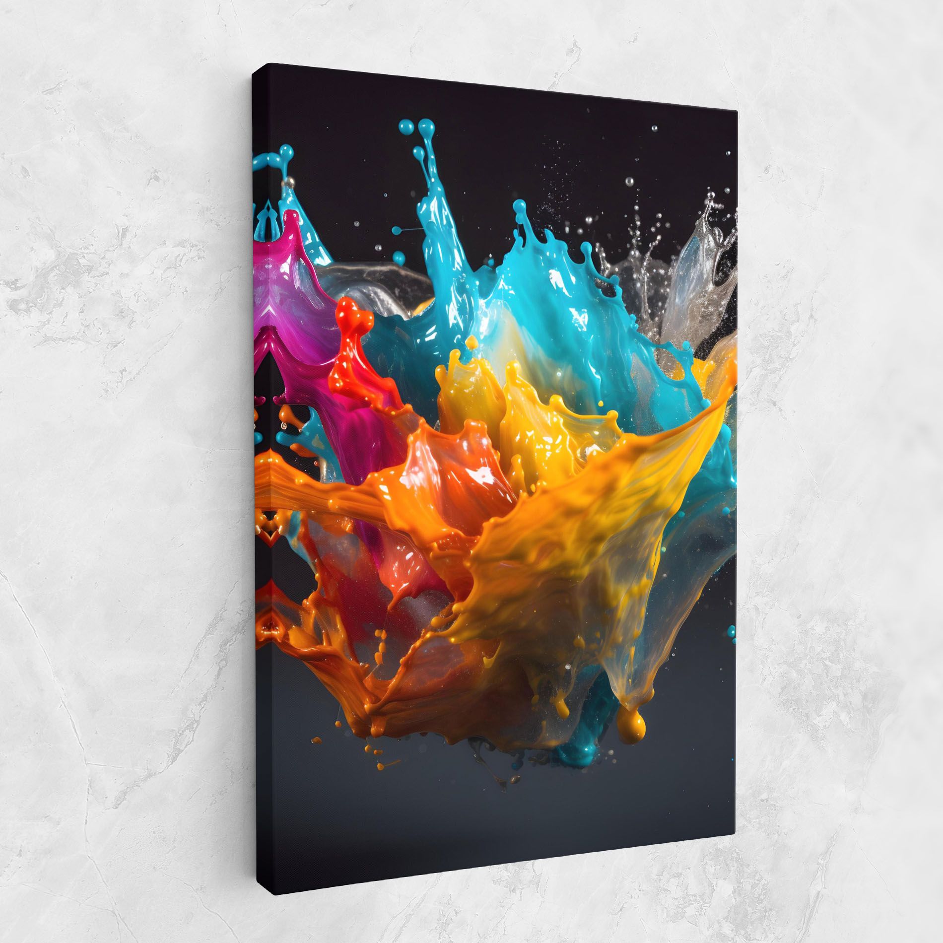 Colorful Splash Floating mockup 1