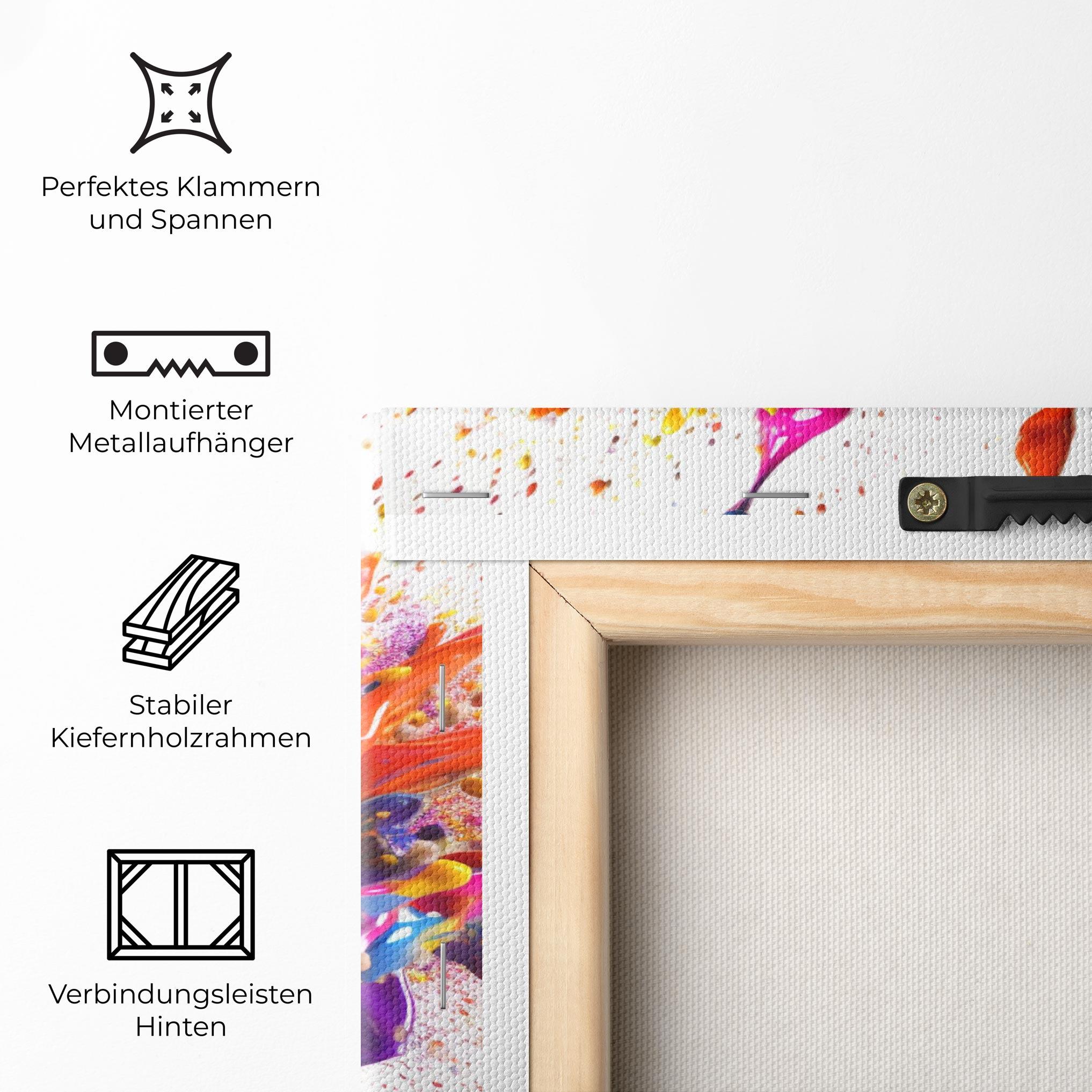 Leinwandbild Abstract Splash 3d mockup 5