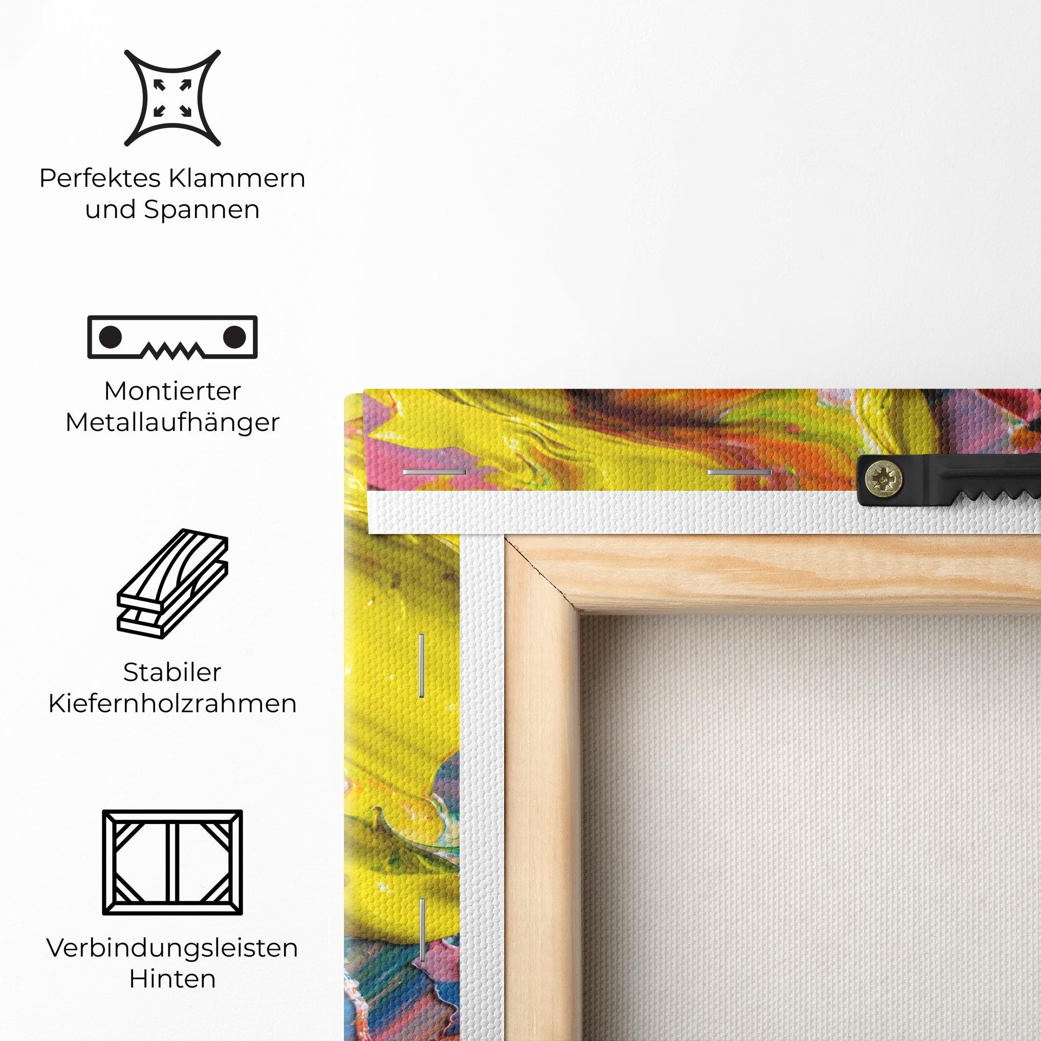Leinwandbild Bright Oil Colors mockup 5
