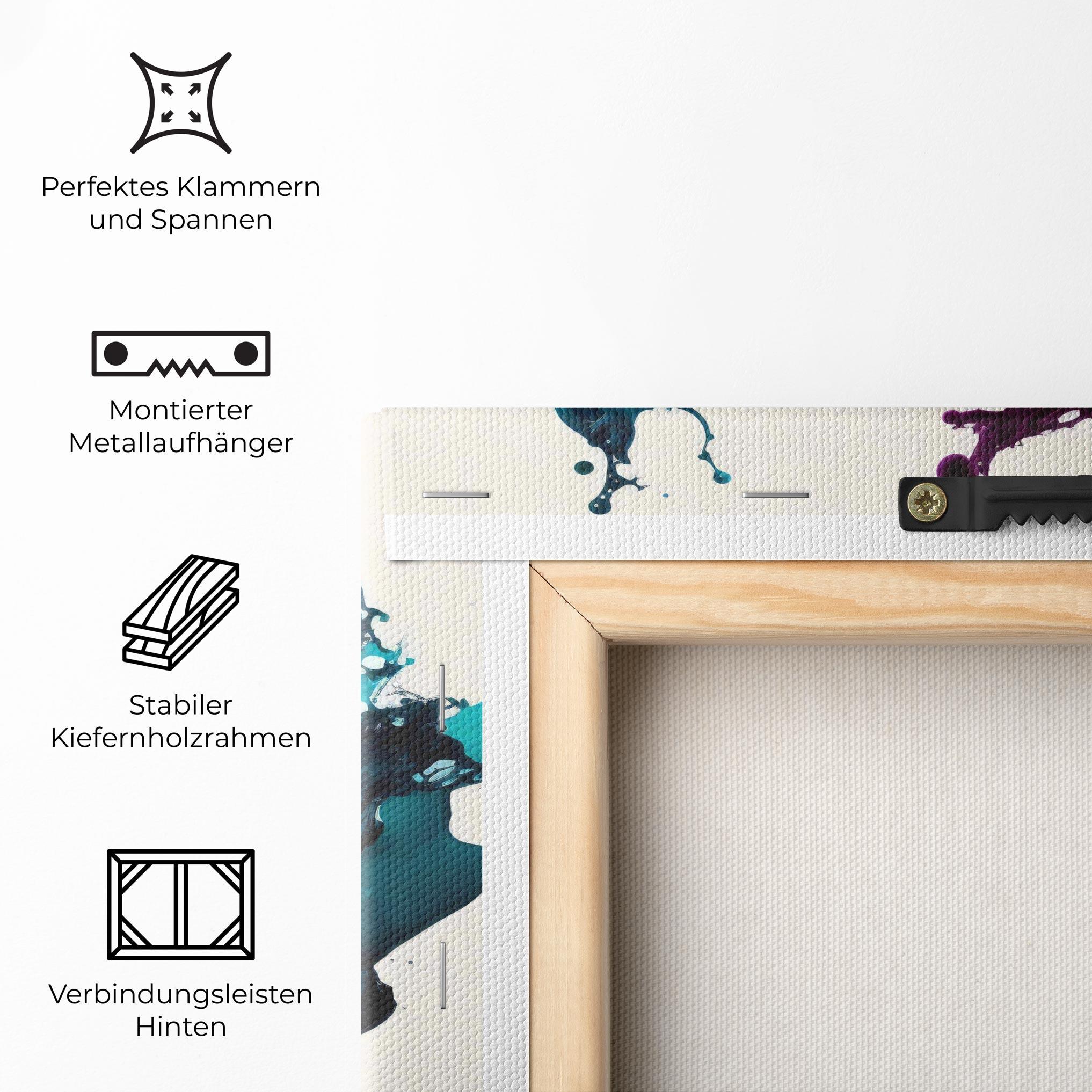 Leinwandbild Dark Purple Splash mockup 5