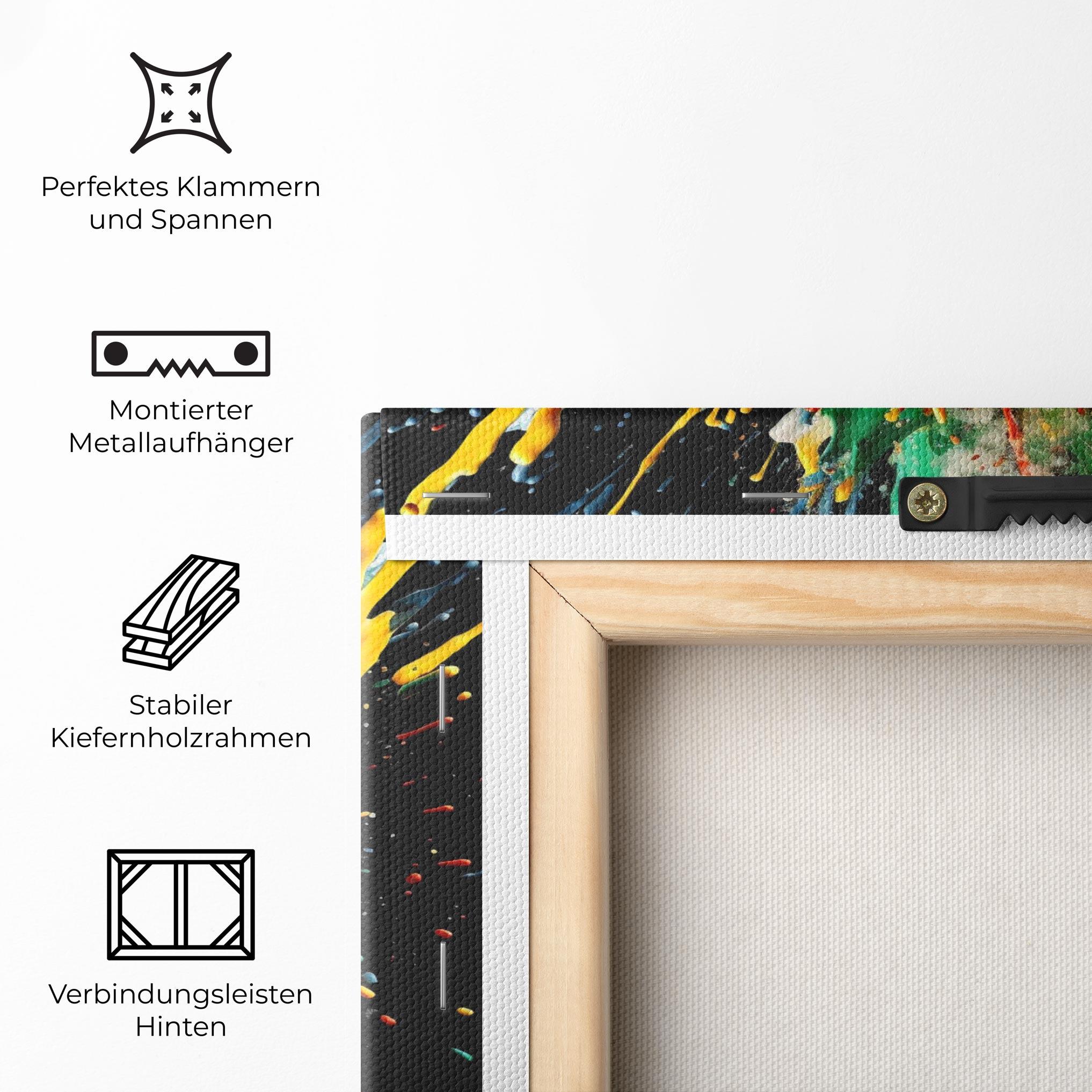 Leinwandbild Floating Color Splash mockup 5