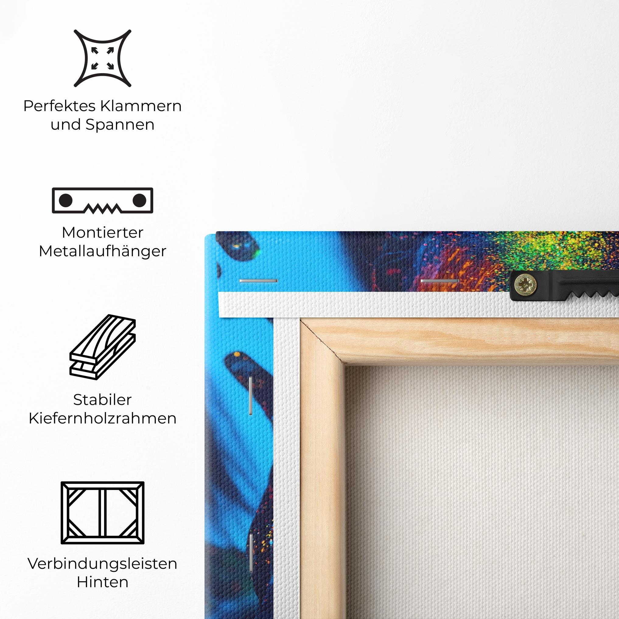 Leinwandbild Fluorescent Couple mockup 5