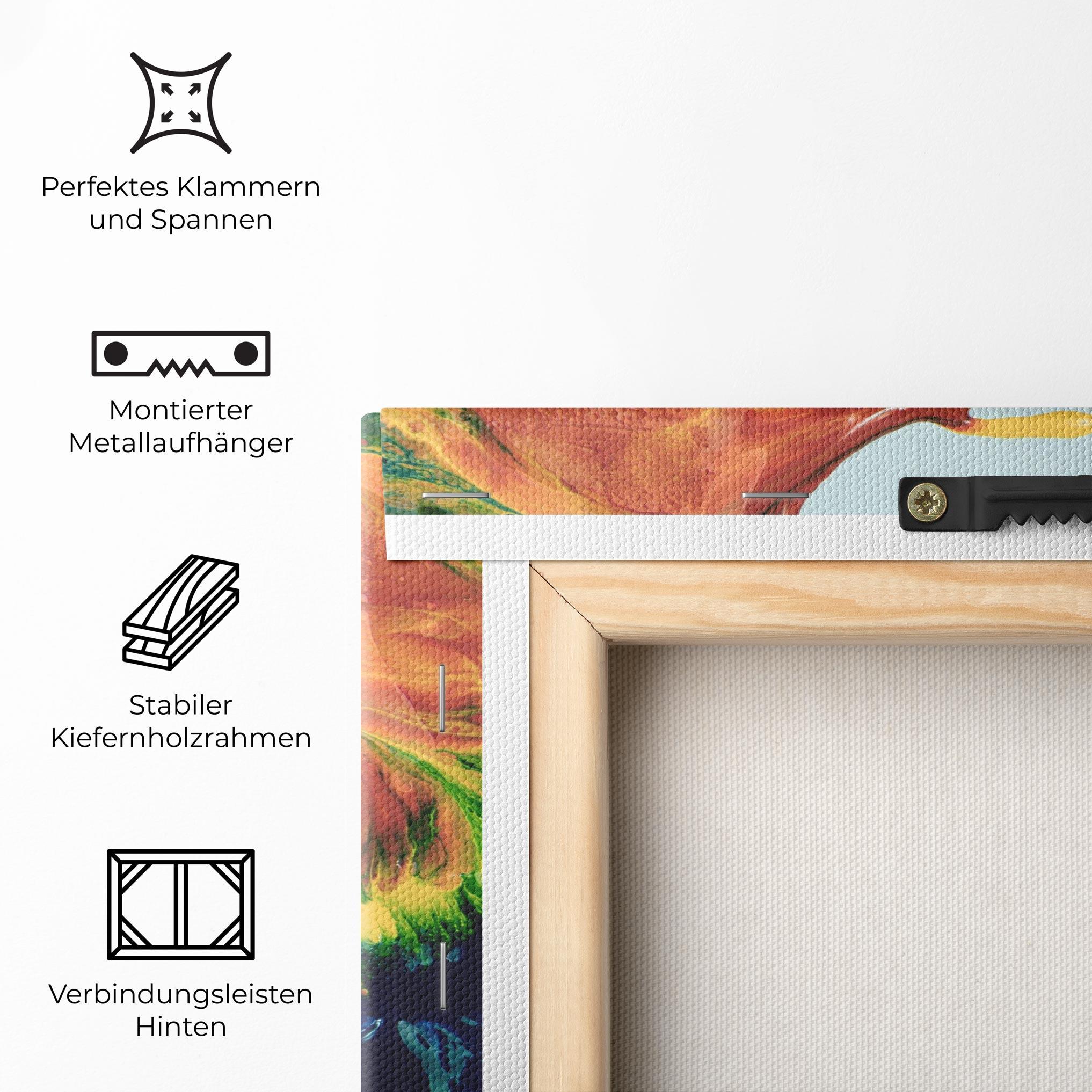 Leinwandbild Spilled Paint mockup 5