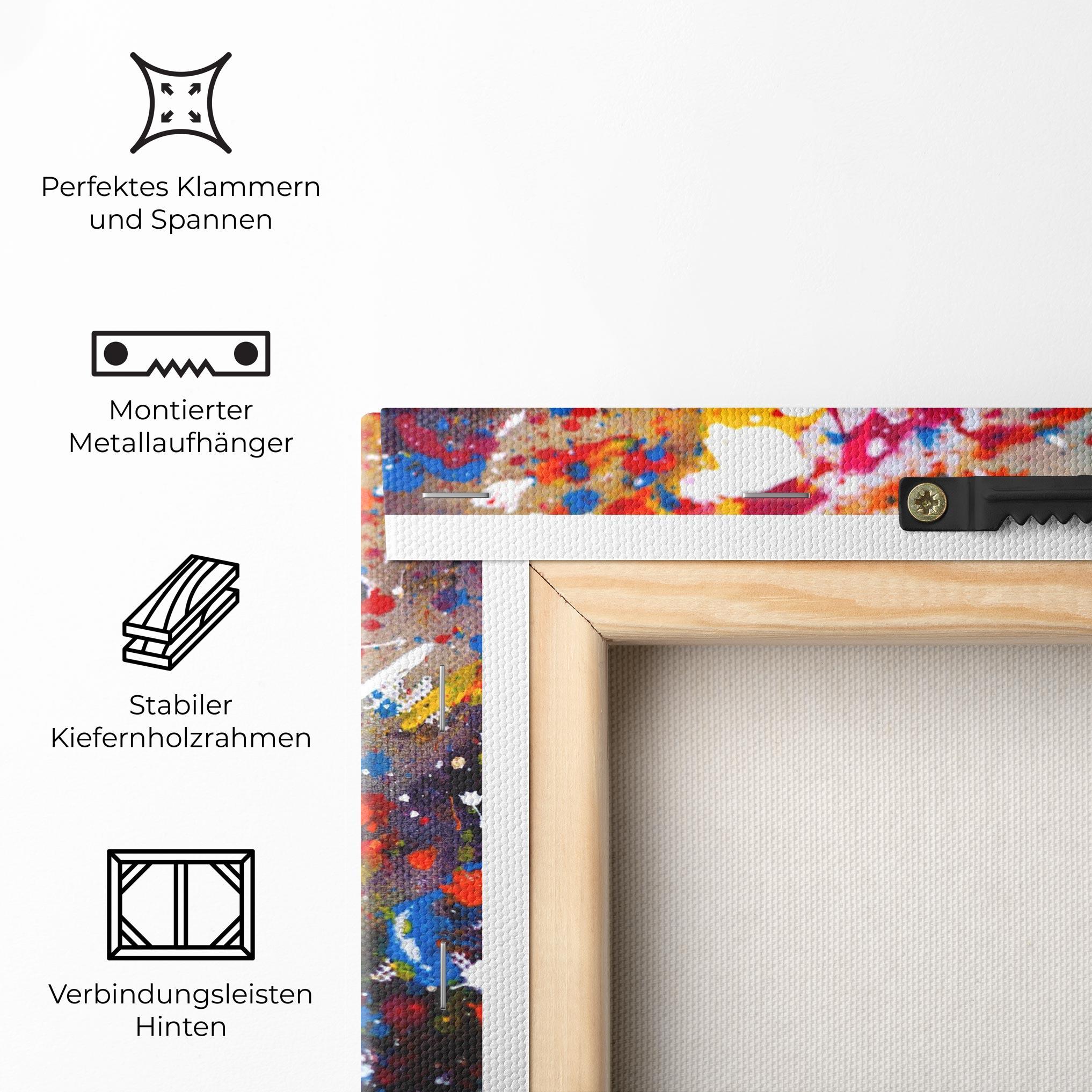 Leinwandbild Watercolor Drops mockup 5