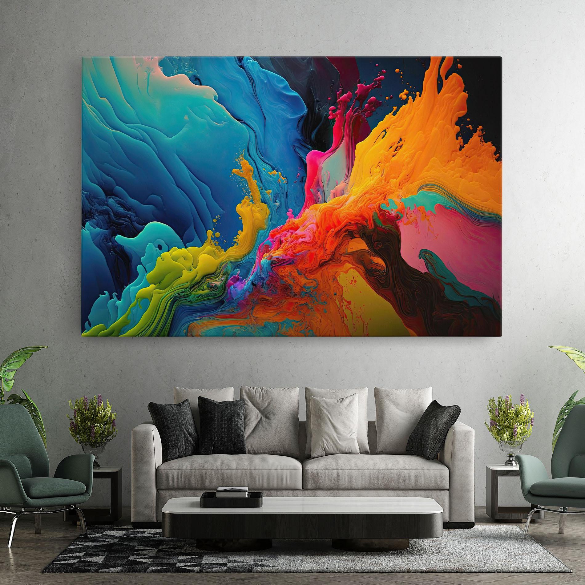 Leinwandbild Color Floating mockup 7