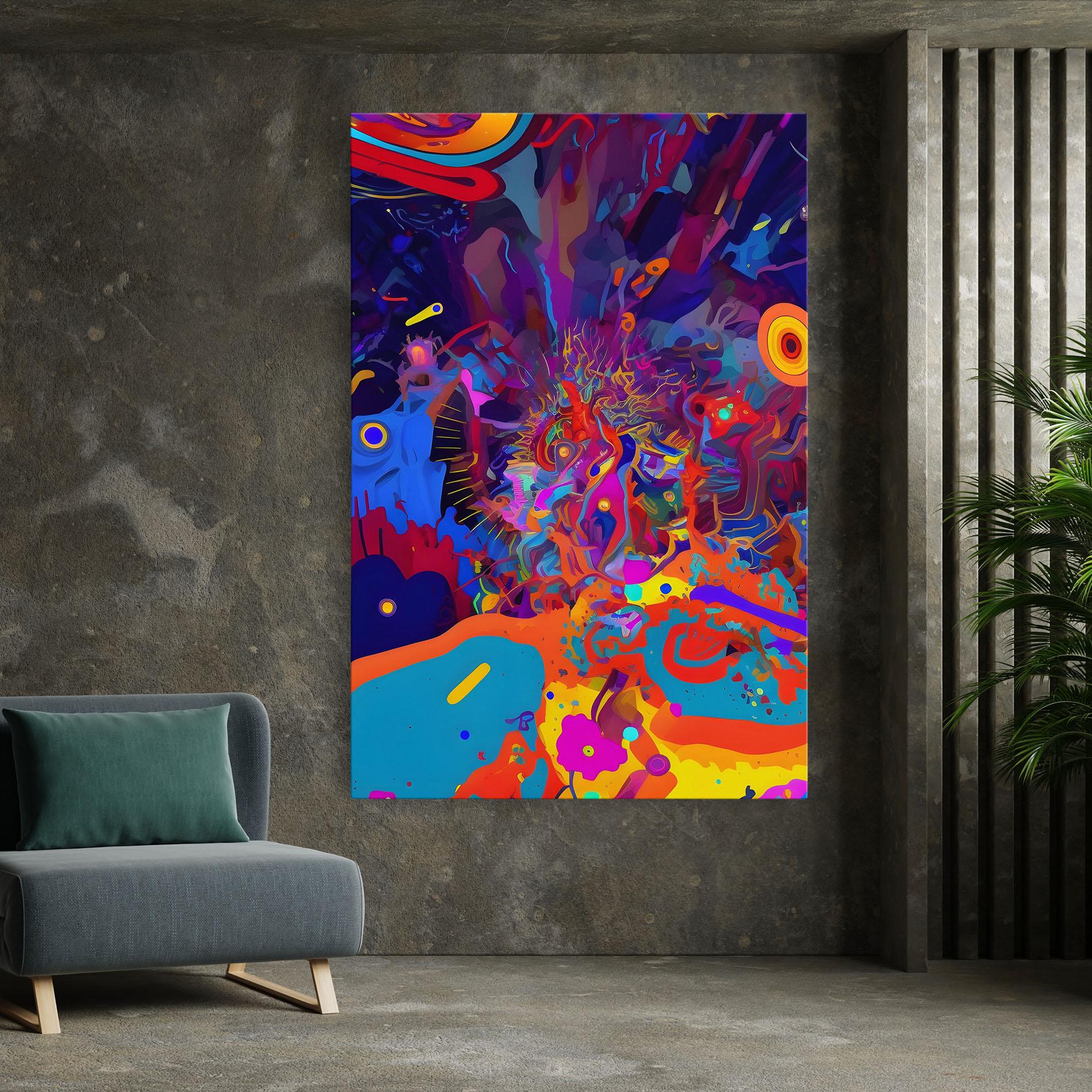 Leinwandbild Abstract Color Work mockup 7