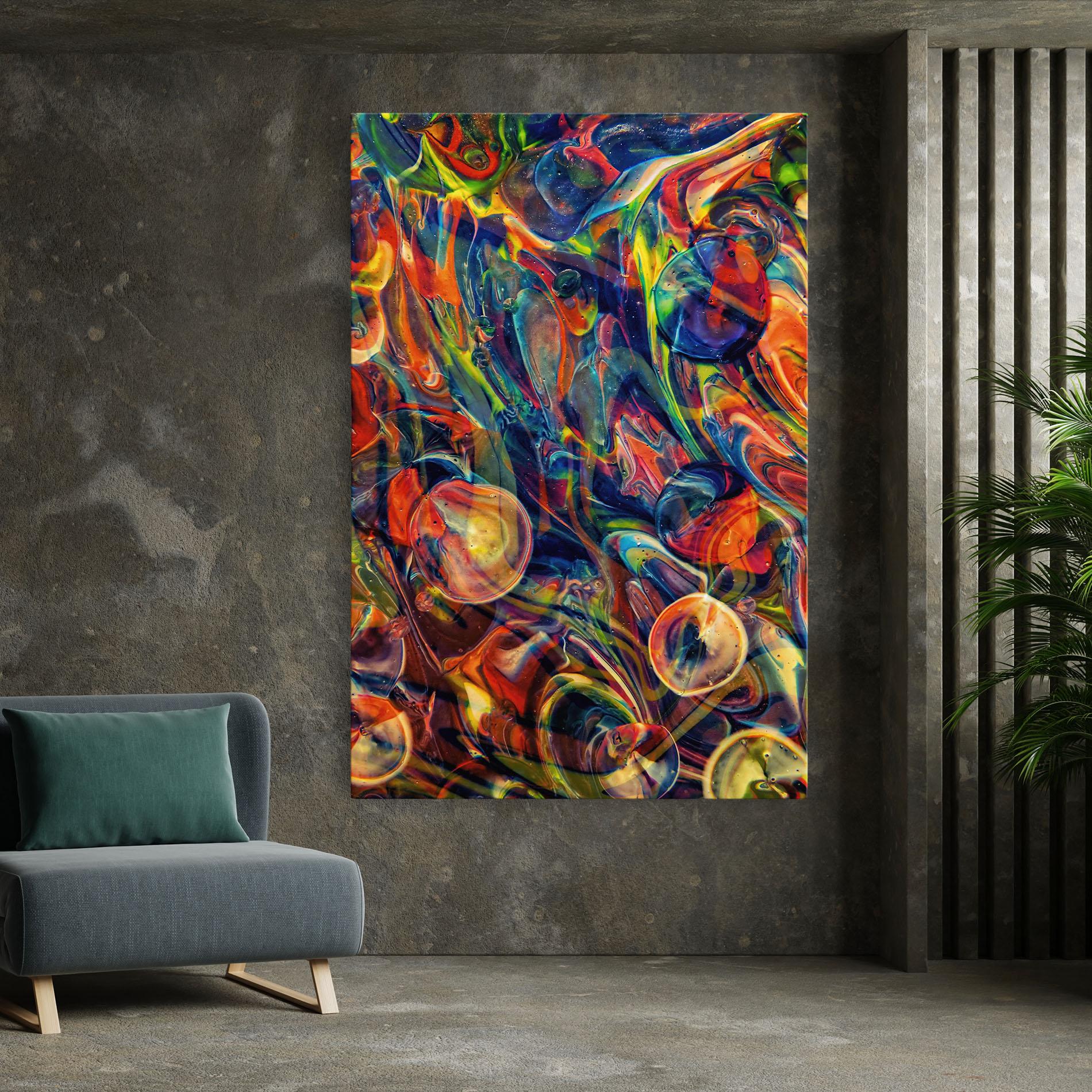 Leinwandbild Abstract Glass mockup 7