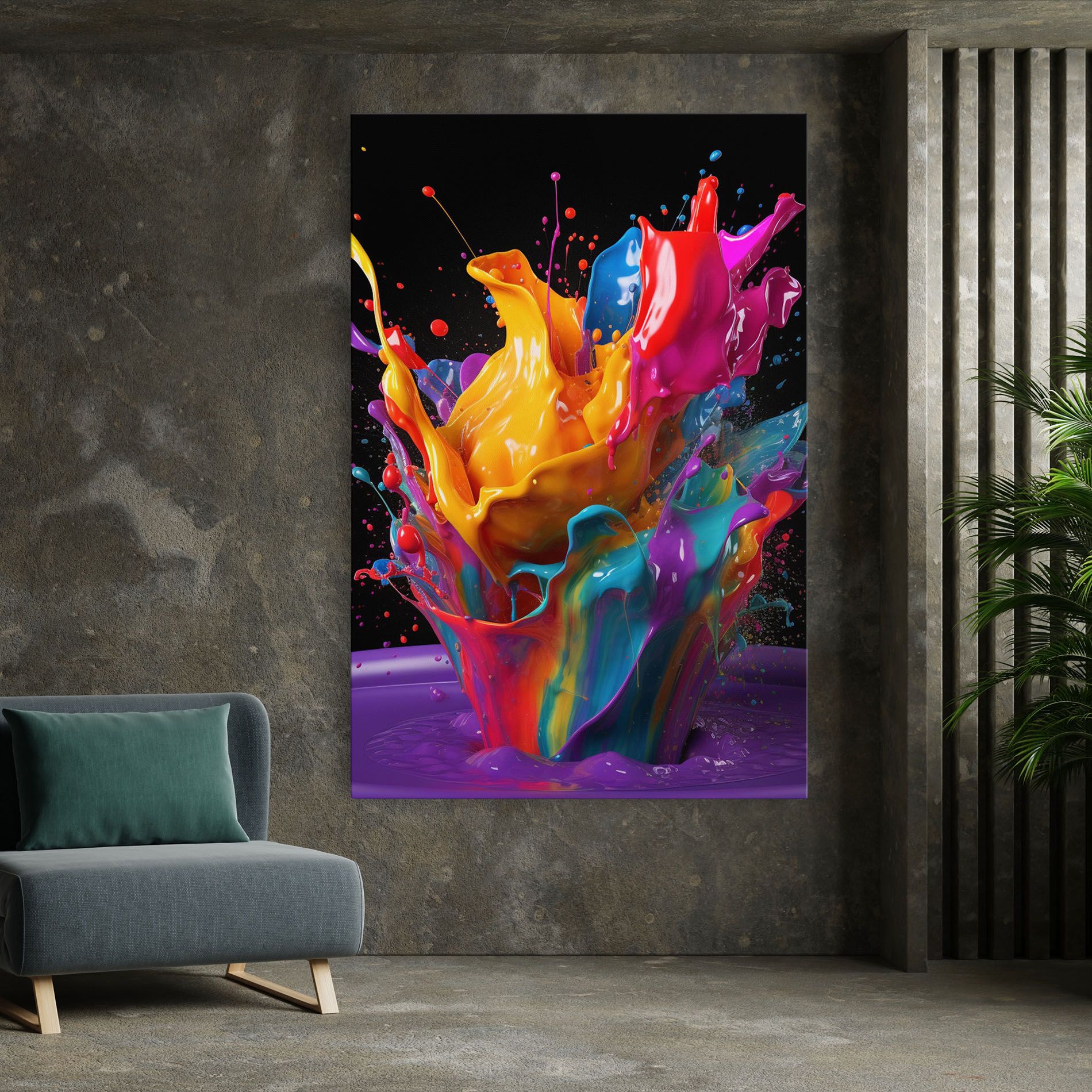 Brightly Color Splashing mockup 7