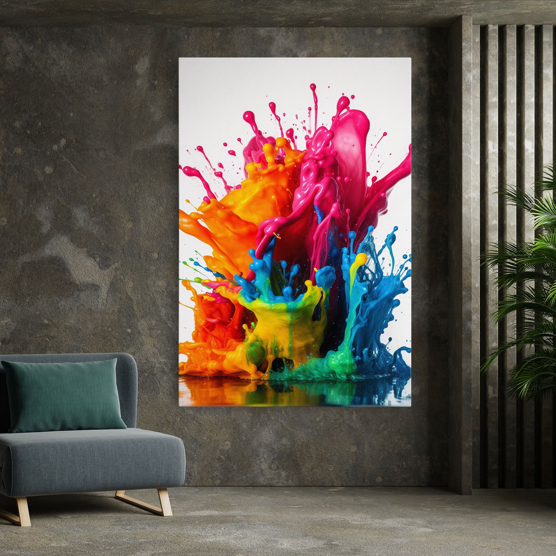 Colorful Explosion Paint mockup 7