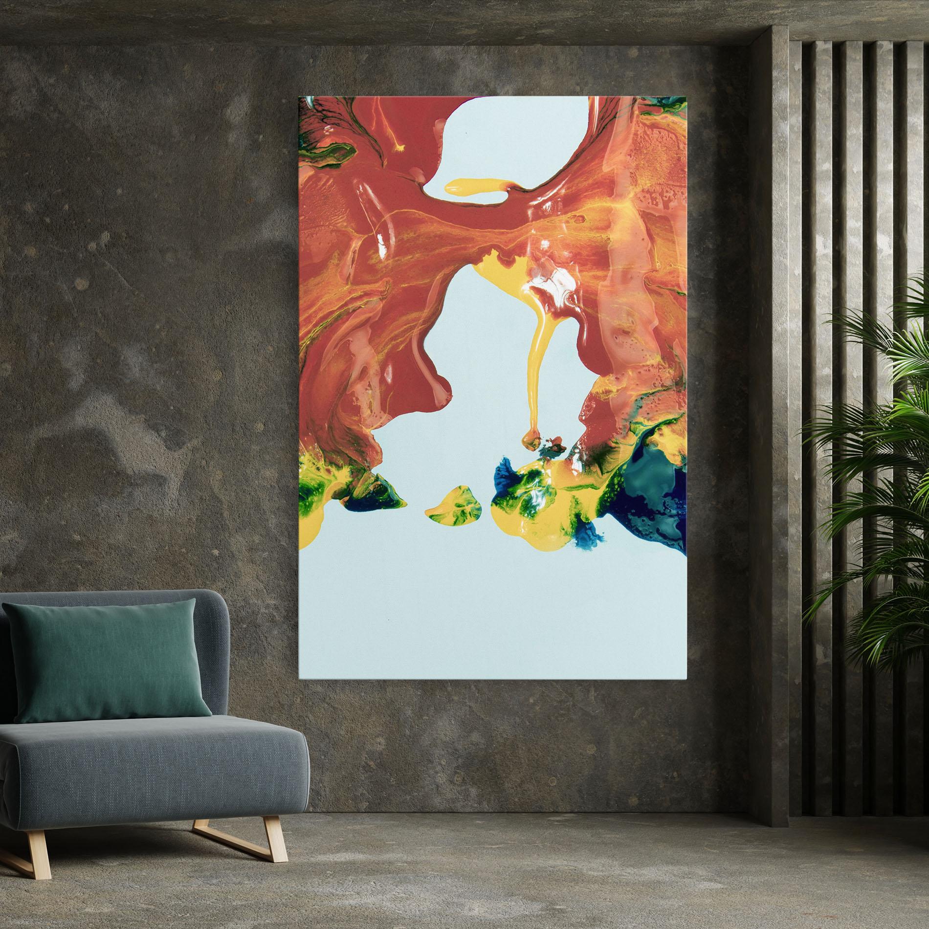 Leinwandbild Spilled Paint mockup 7